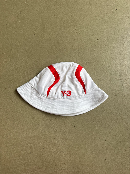 Palace Y-3 Bucket Hat White/Red