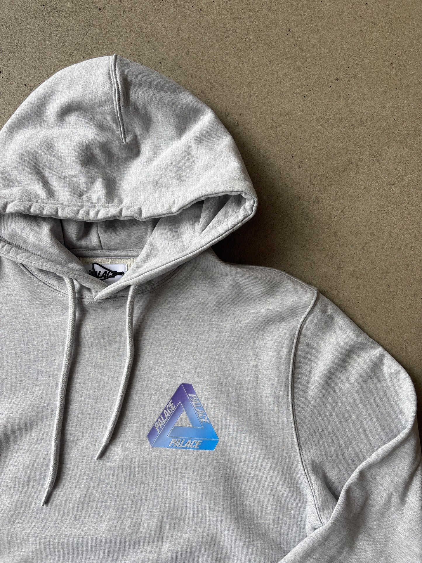 Palace Ombre Tri-Ferg Hood Grey Marl
