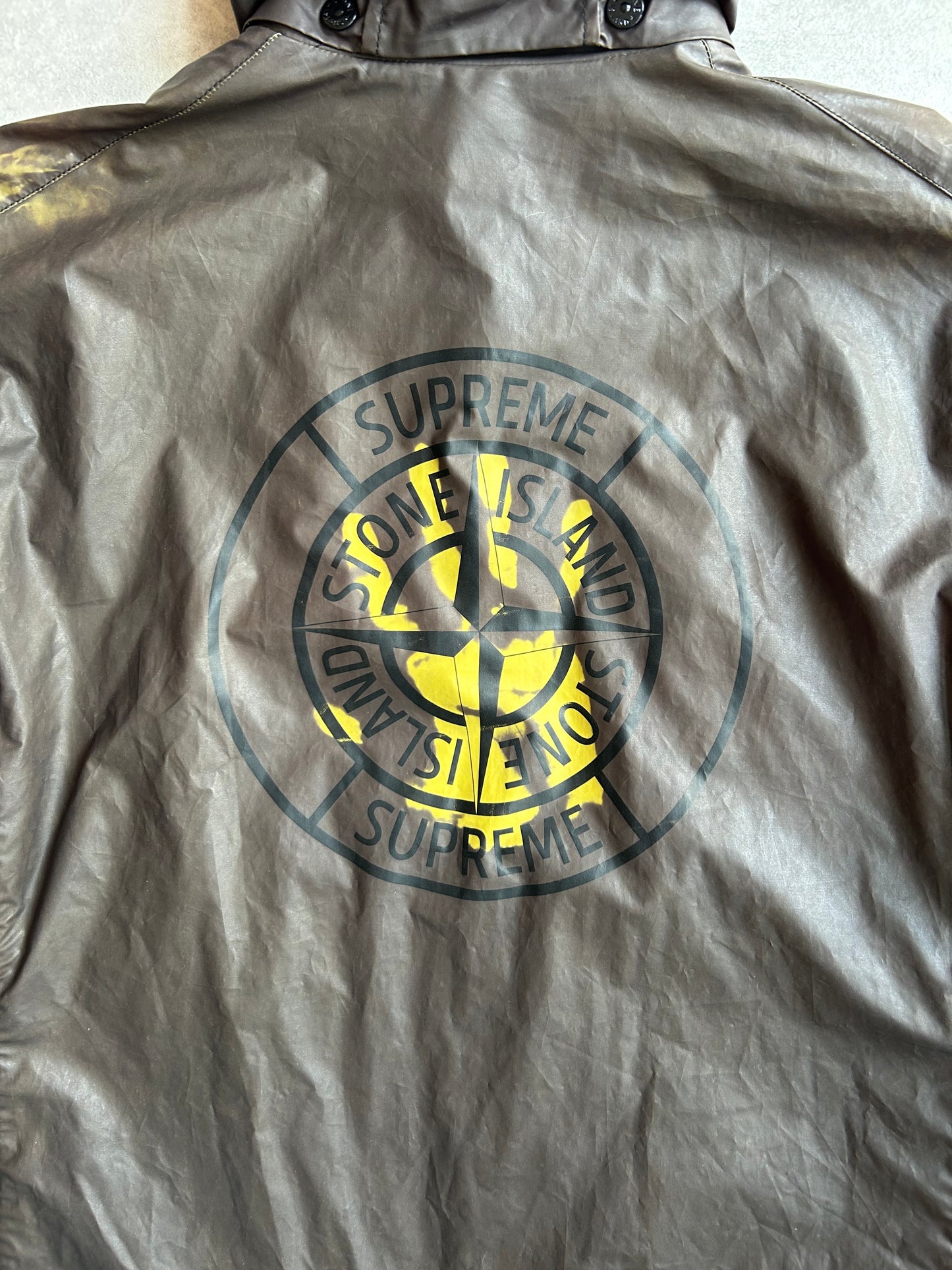 Supreme x Stone Island Heat Reactive Trench Coat Black XL