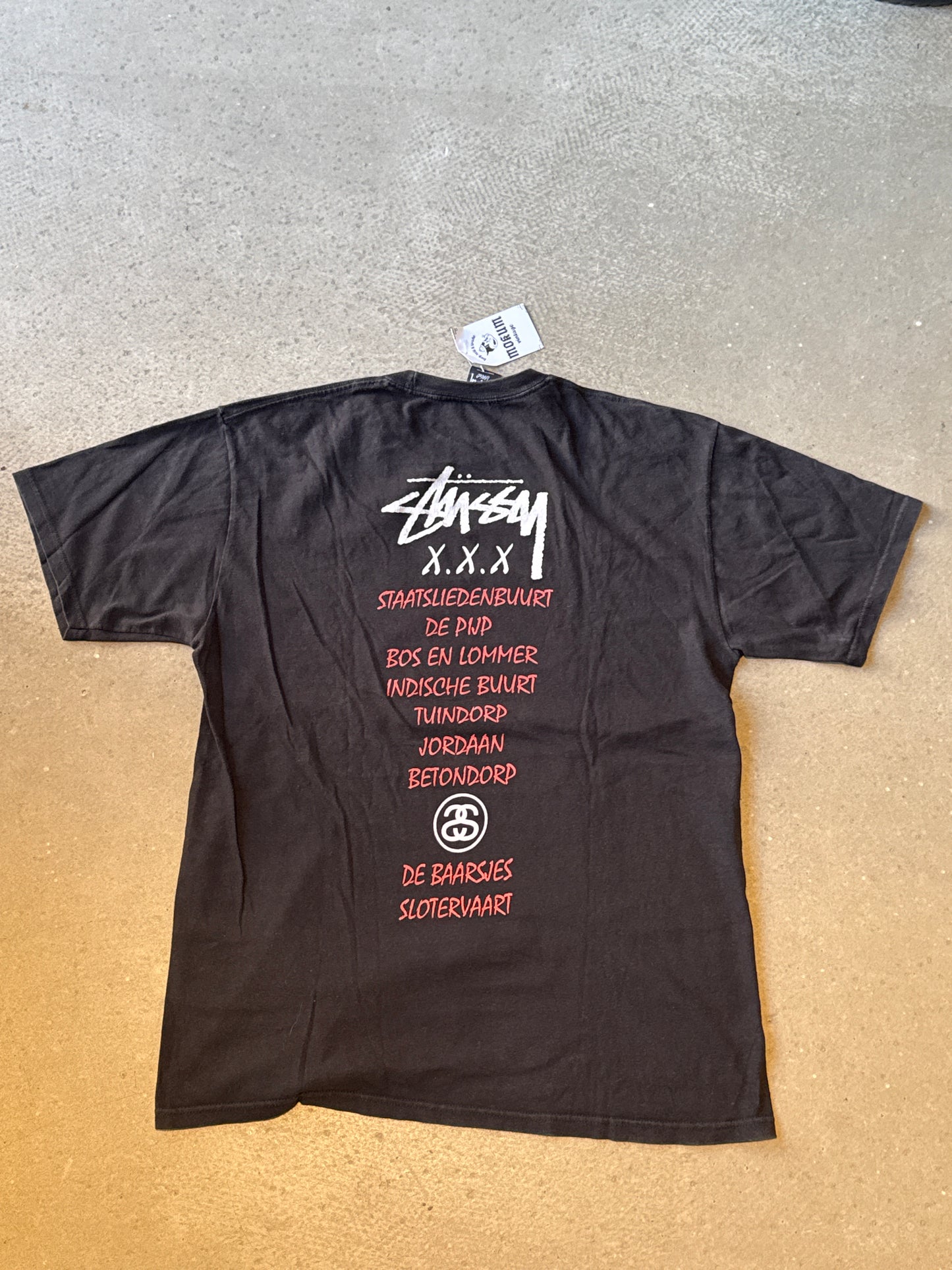 Patta x Stussy Amsterdam Neighbourhoods Tee Black L
