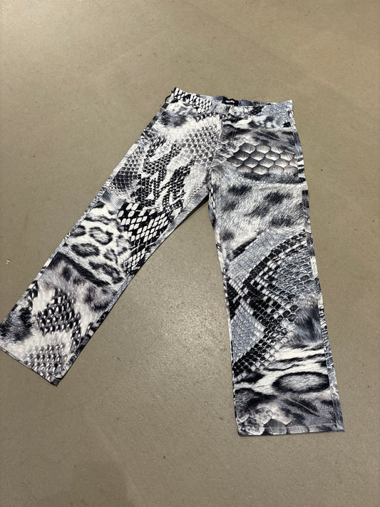 Palace Animal Print Jeans Grey 30