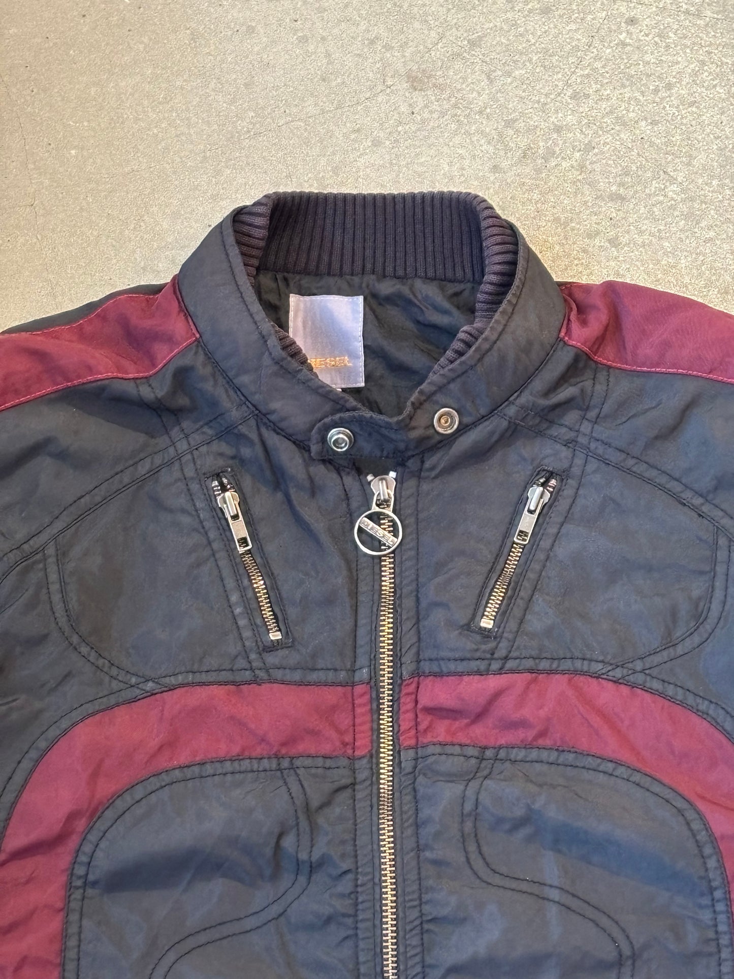 Vintage Diesel Bikers Jacket Black XL