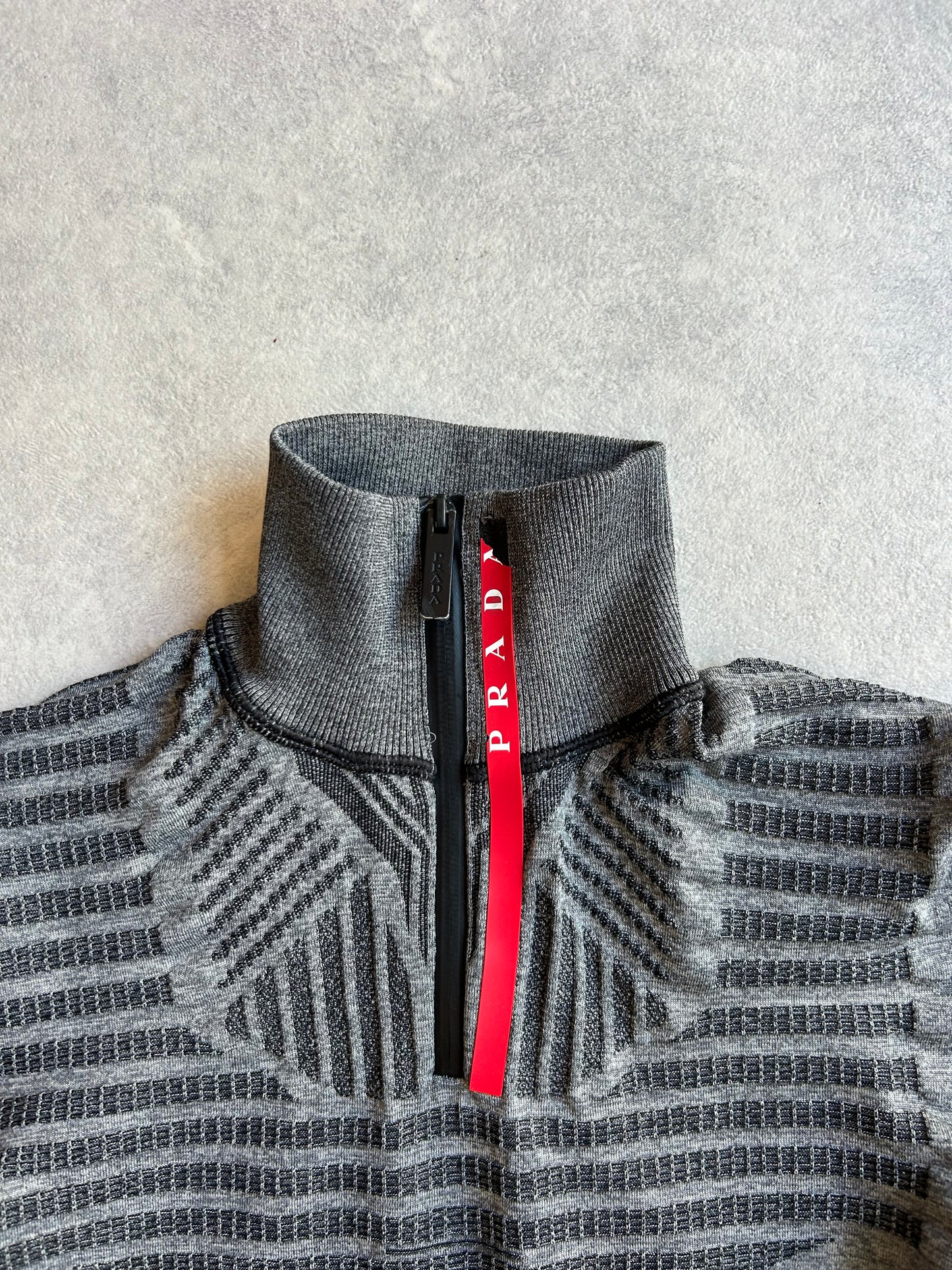 Prada Linea Rossa Grey Techno Knit XXL
