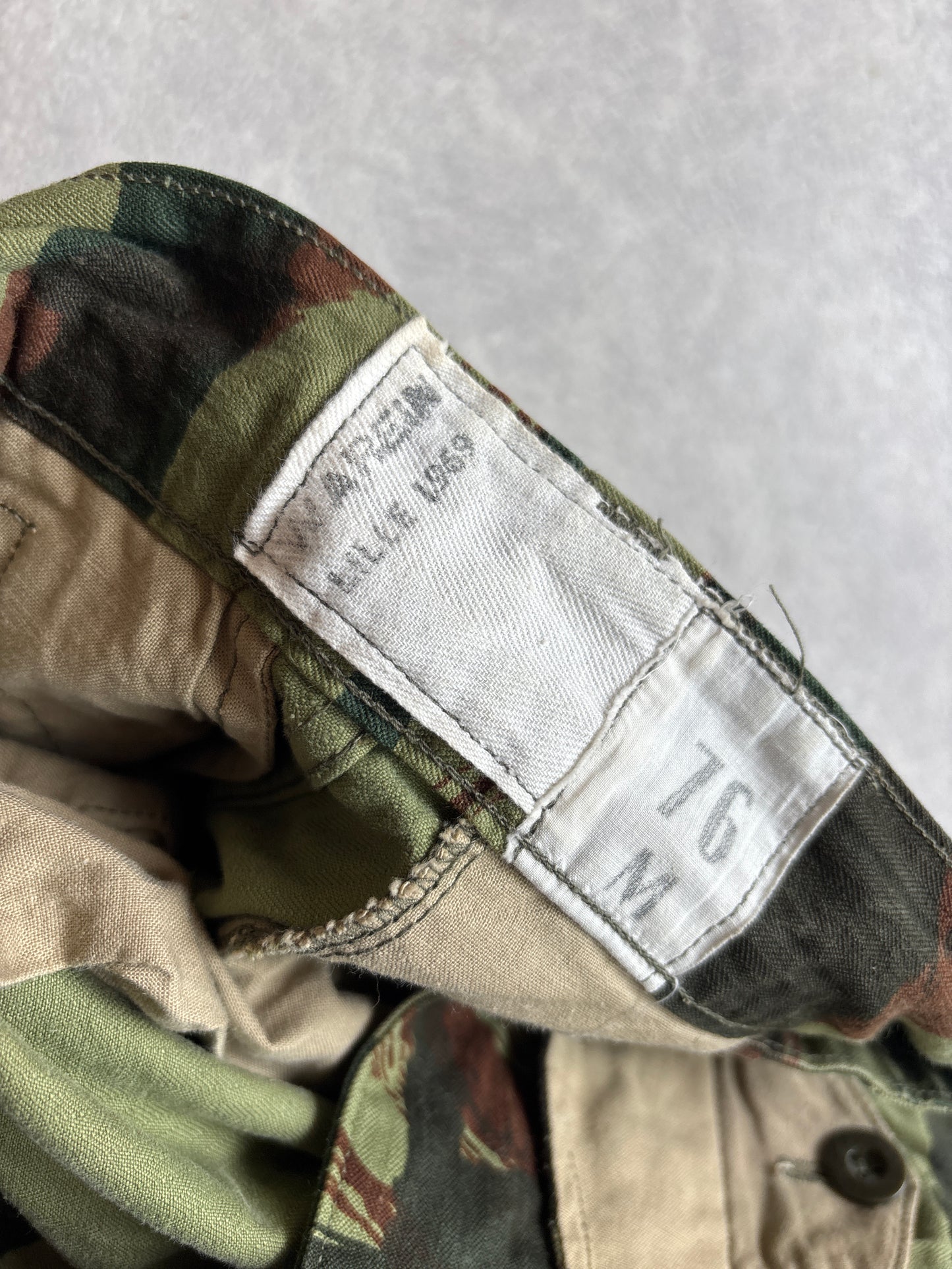 French Military Lizard Camo Cargo Pants M