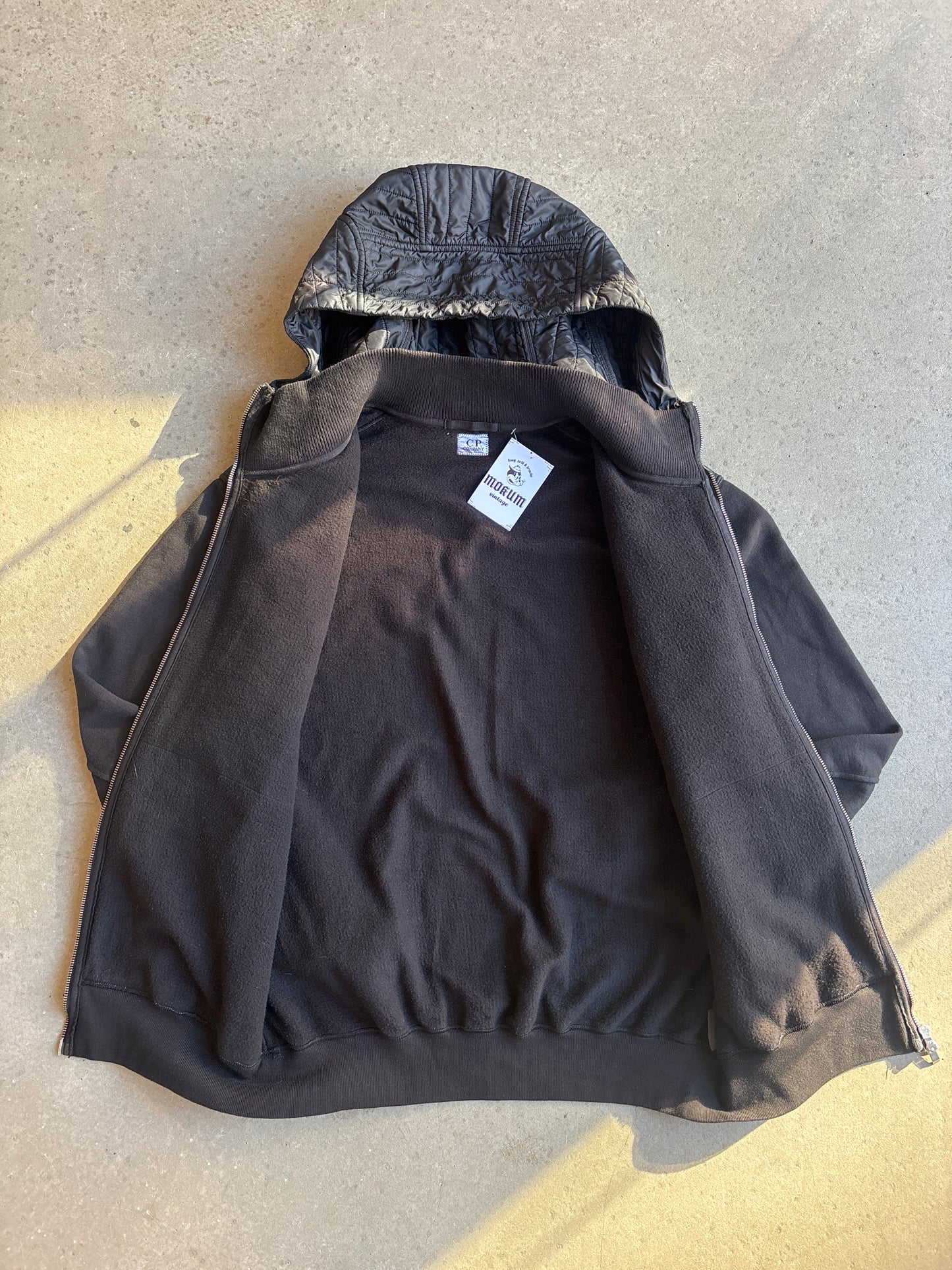 Cp Company Quilted Hooded Sweater Black XXL