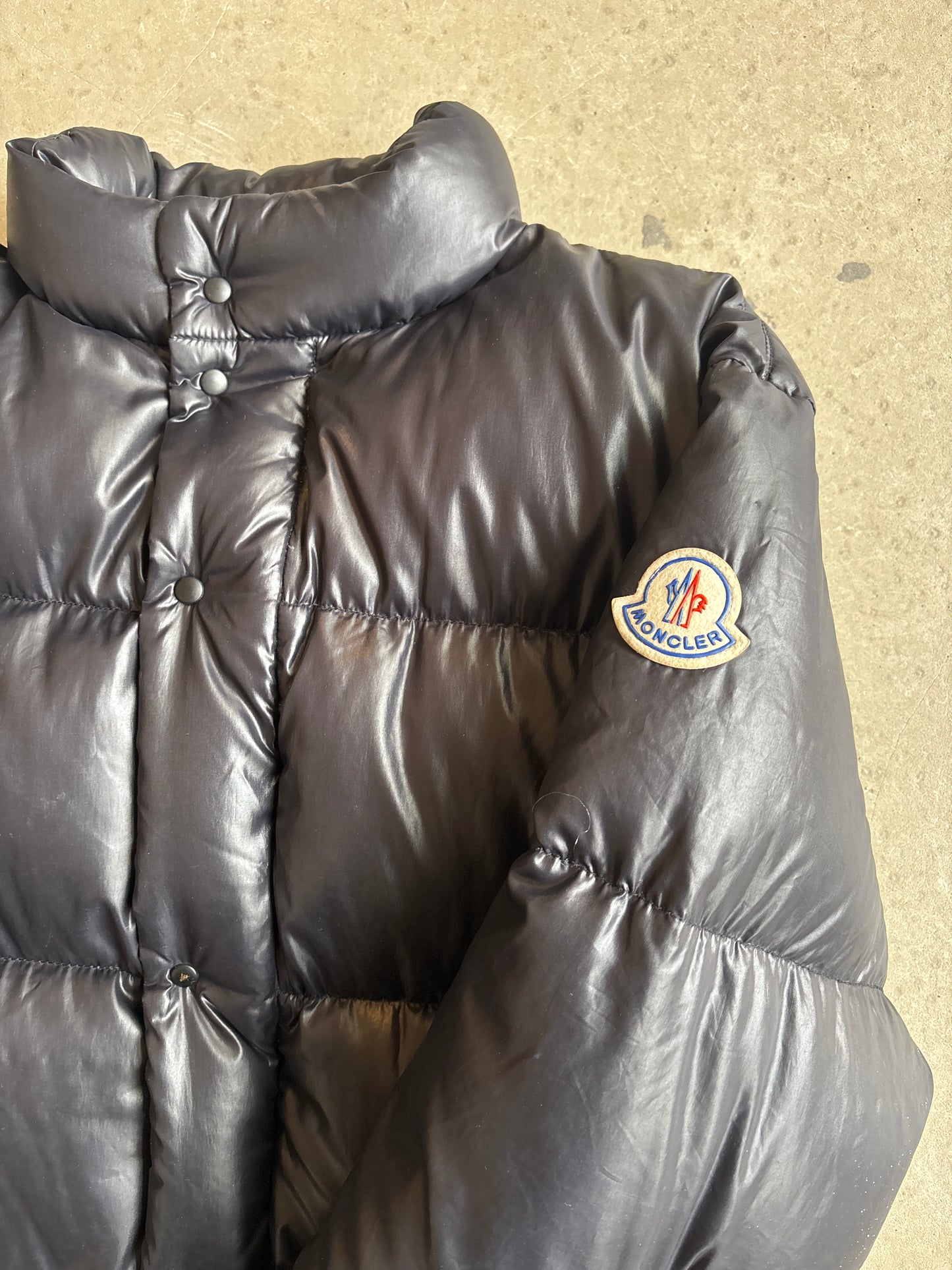 Vintage Moncler Puffer Jacket Black 14Y