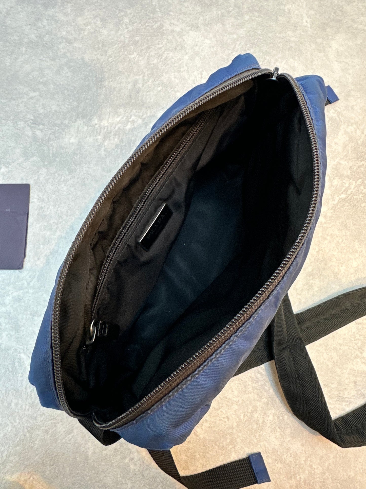 Prada Nylon Blue Crossbody Bag
