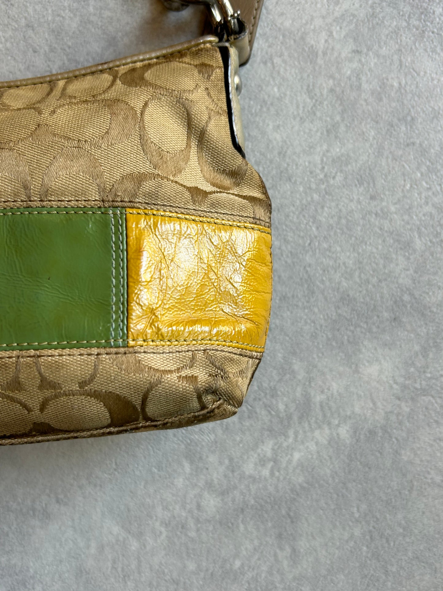 Coach Signature Regenboog Schoudertas