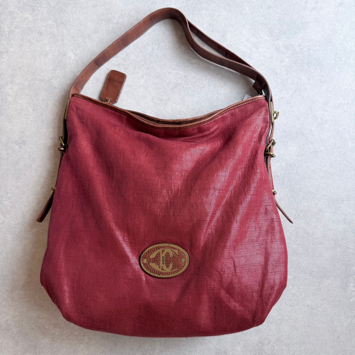 Cavalli Red Tote Bag