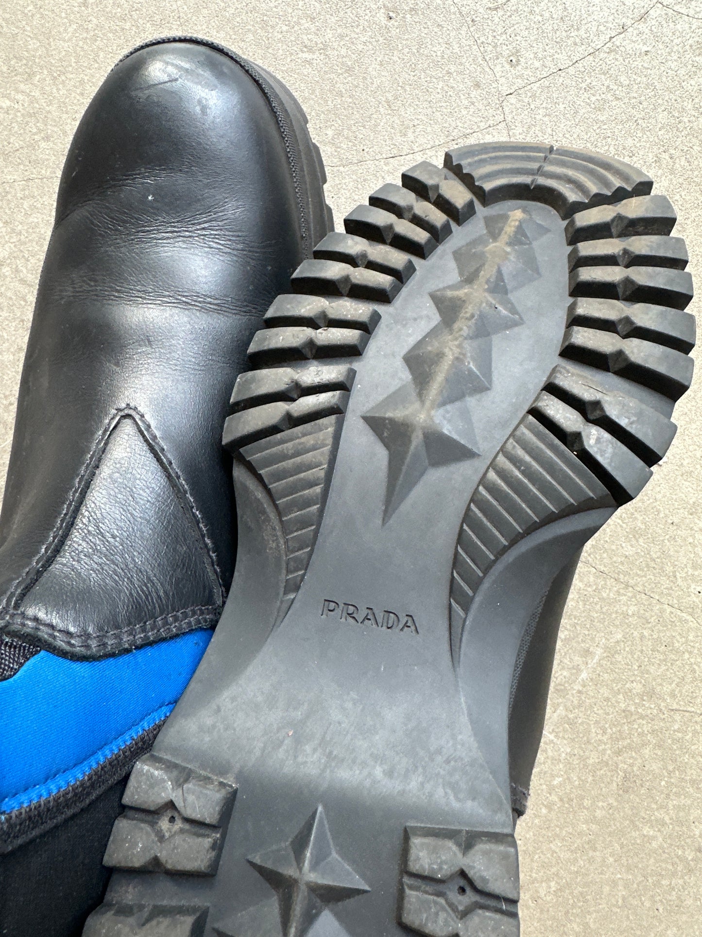 Prada Leather Brixxen Boots Size 11