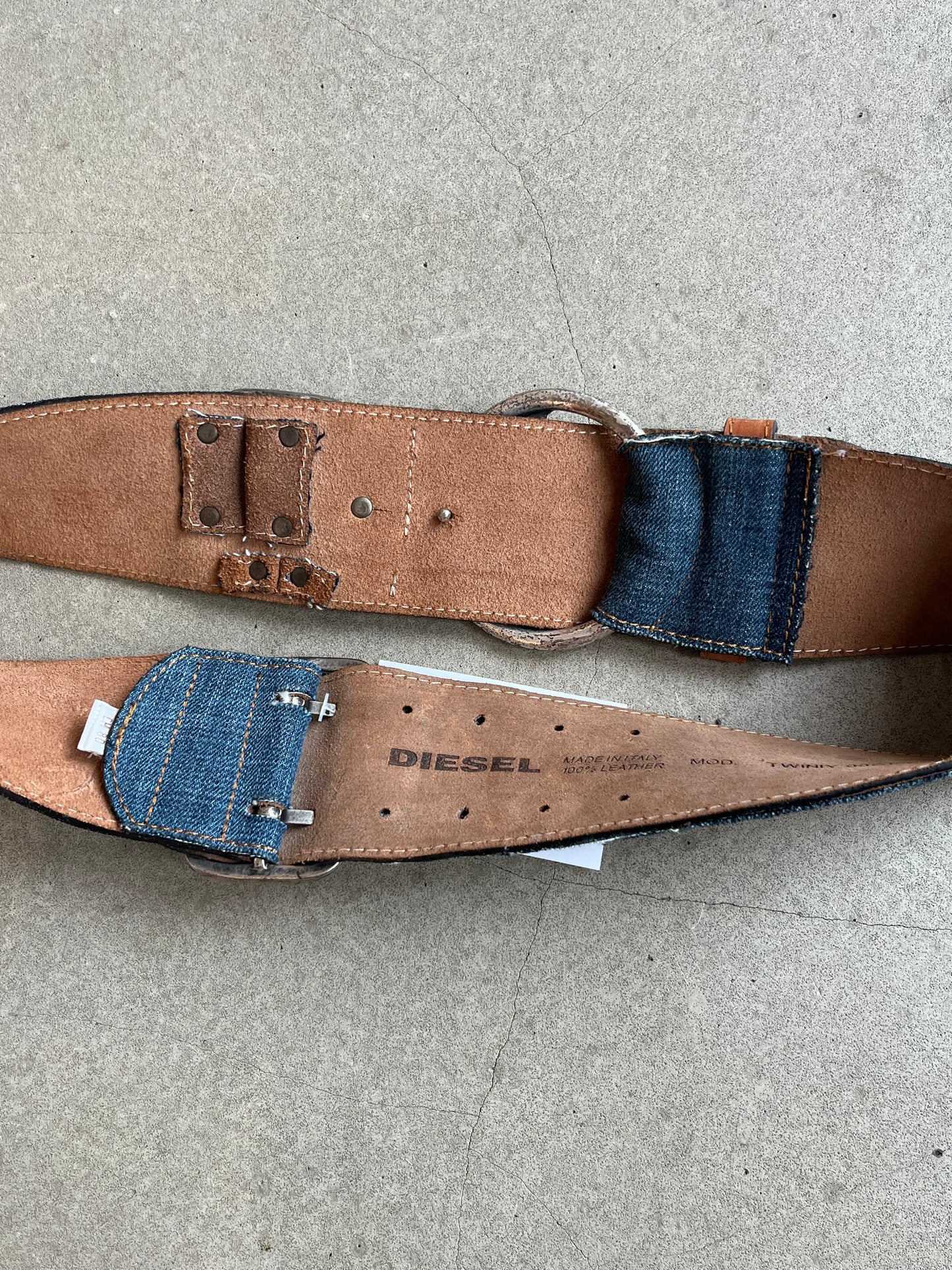 Diesel Denim Wide Belt