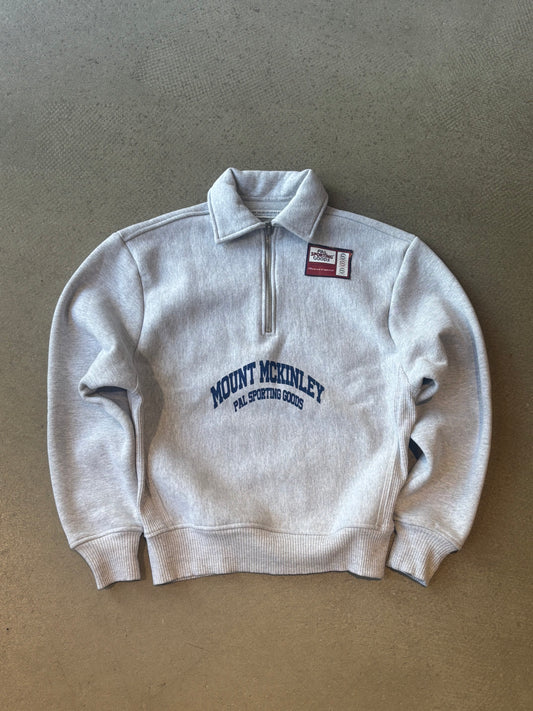 PAL Sporting Goods Half Zip Crew Neck Grey XS