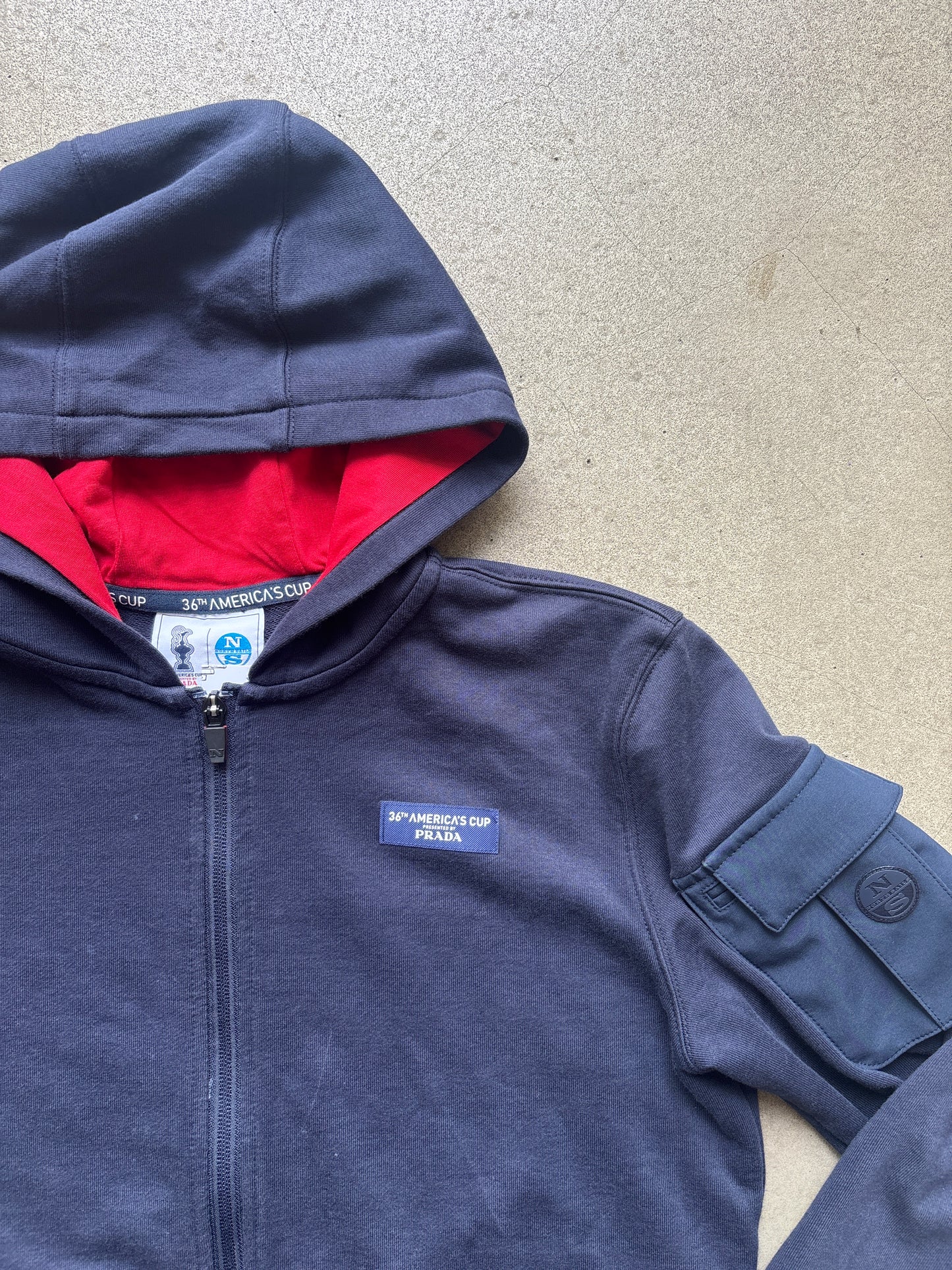 Prada x North Sails  36th America's Cup Hoodie Navy S