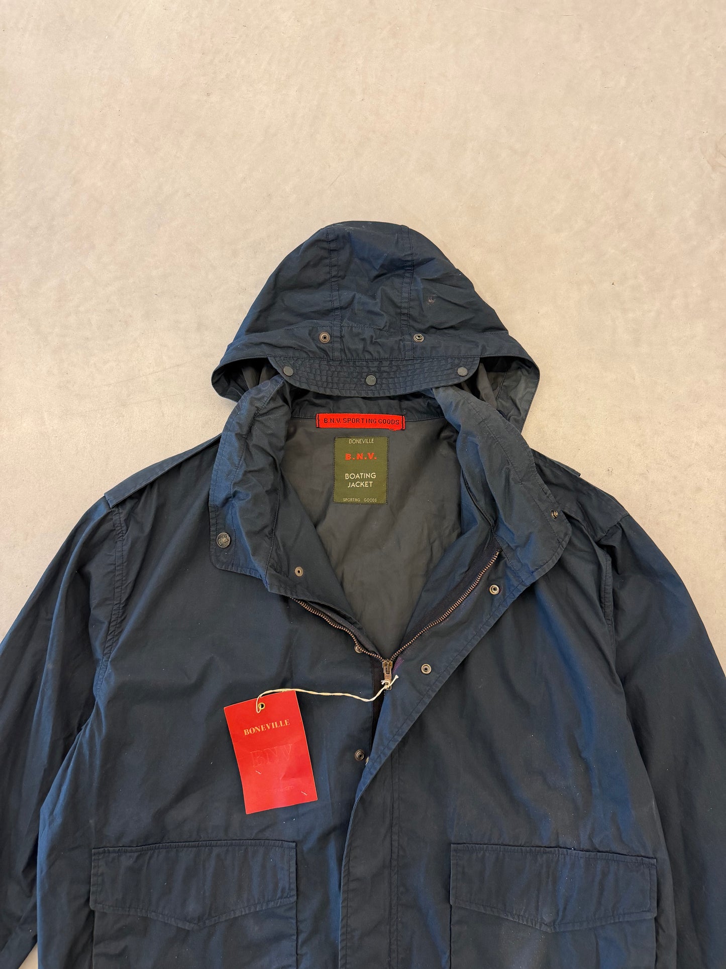 Boneville Boating Sporting Goods Jacket Navy Tg. 50 (L)