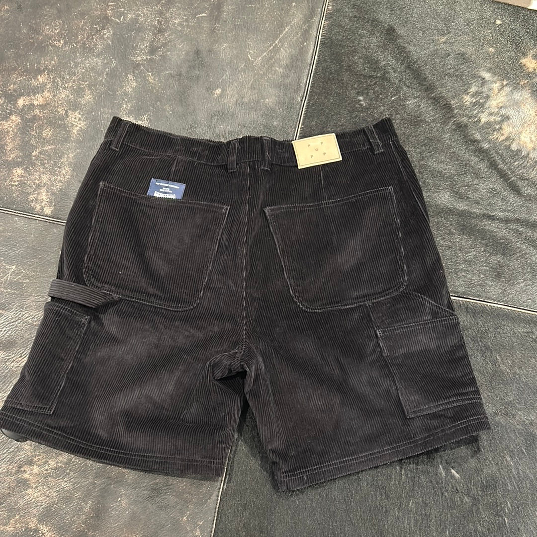 POP Black Corduroy Shorts XL