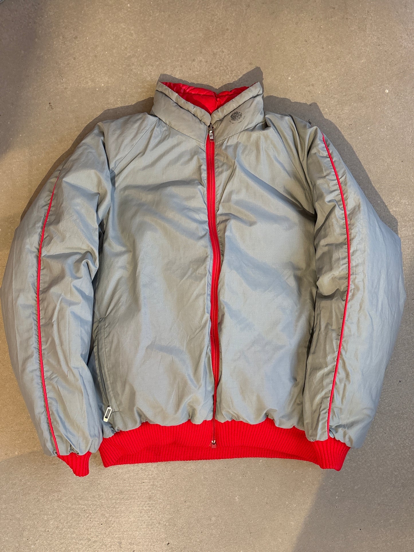 Moncler Reversible Puffer Jacket Red/Grey XL
