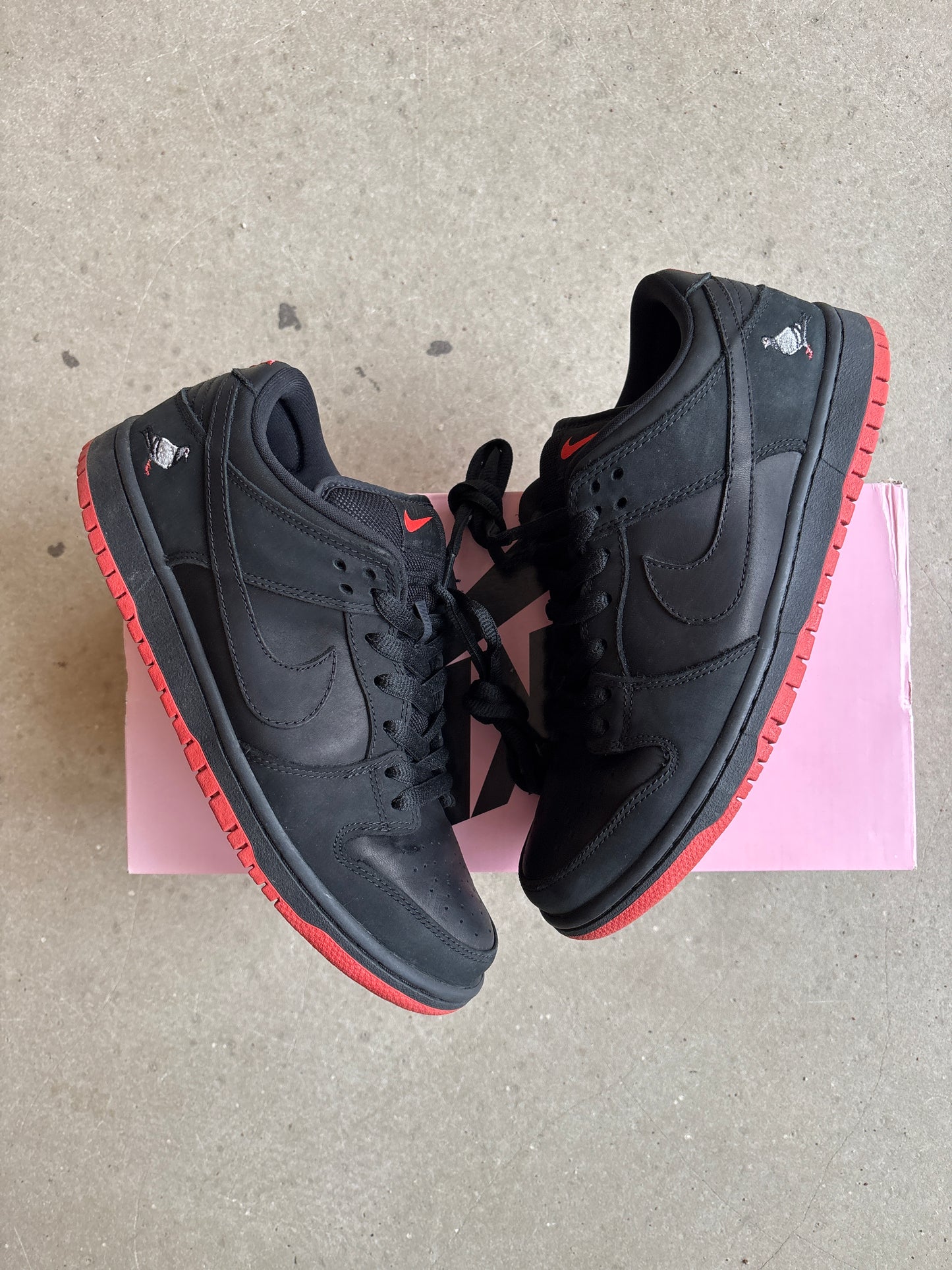 Nike Dunk Low Pro SB 'Black Pigeon' Size 42