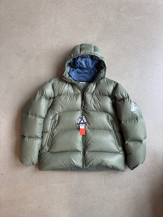 Palace Pertex Opaque Balaclava Puffer Jacket Green