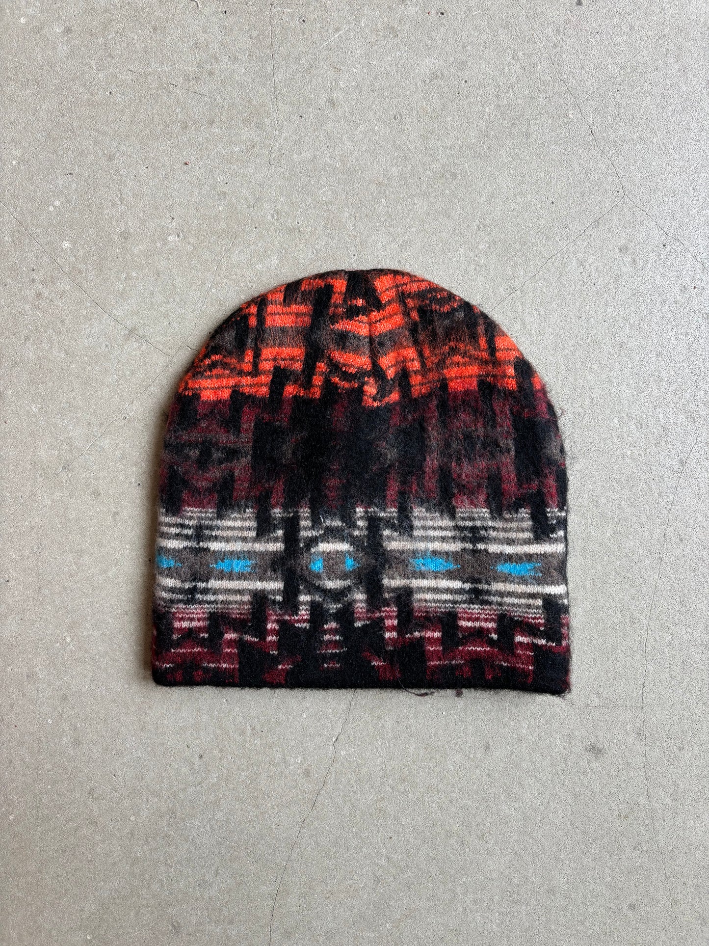 Palace Brown Olde English Furry Nein Cuff Beanie Navajo