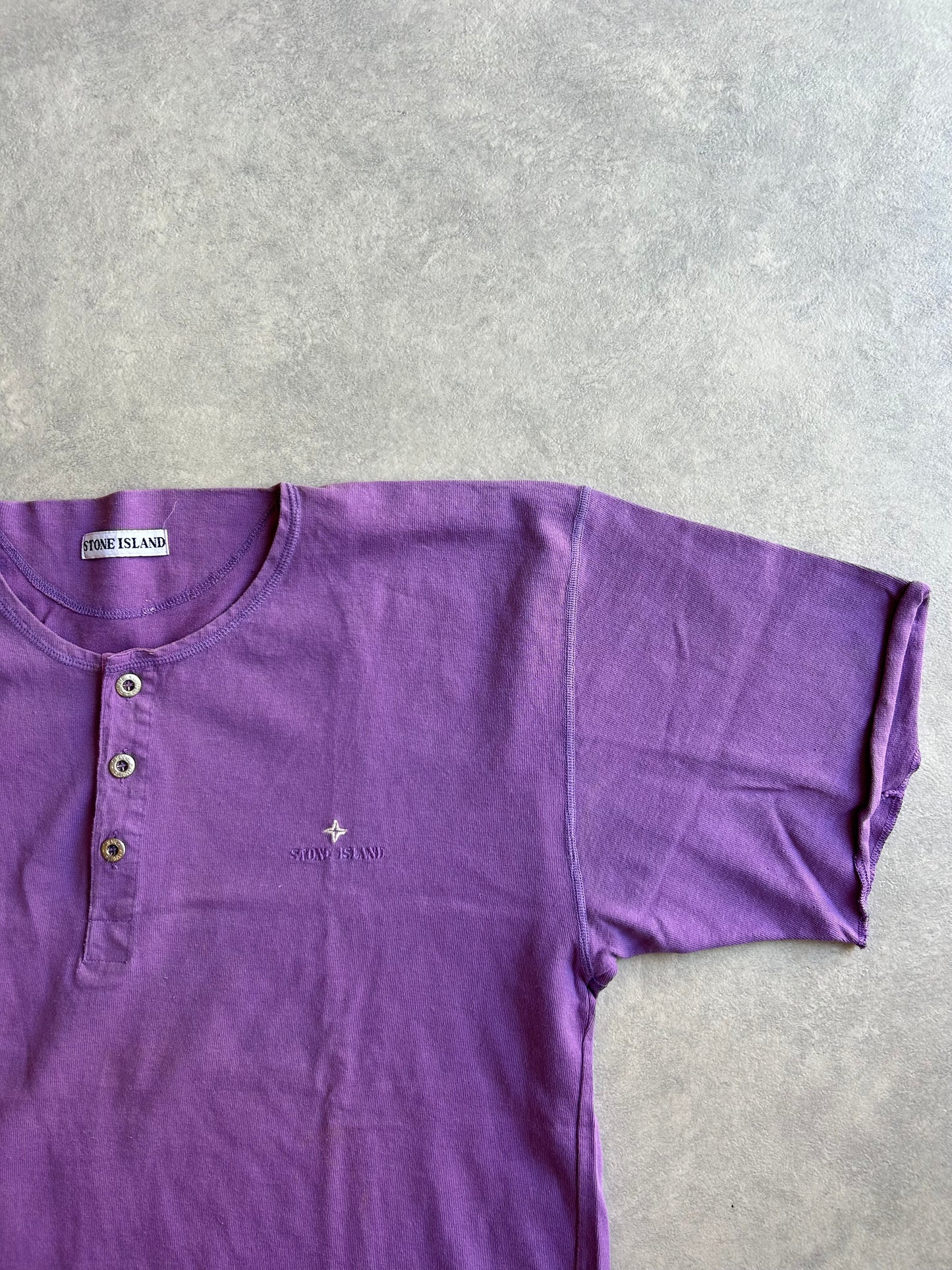 Stone Island Lilac Henley Vintage Large