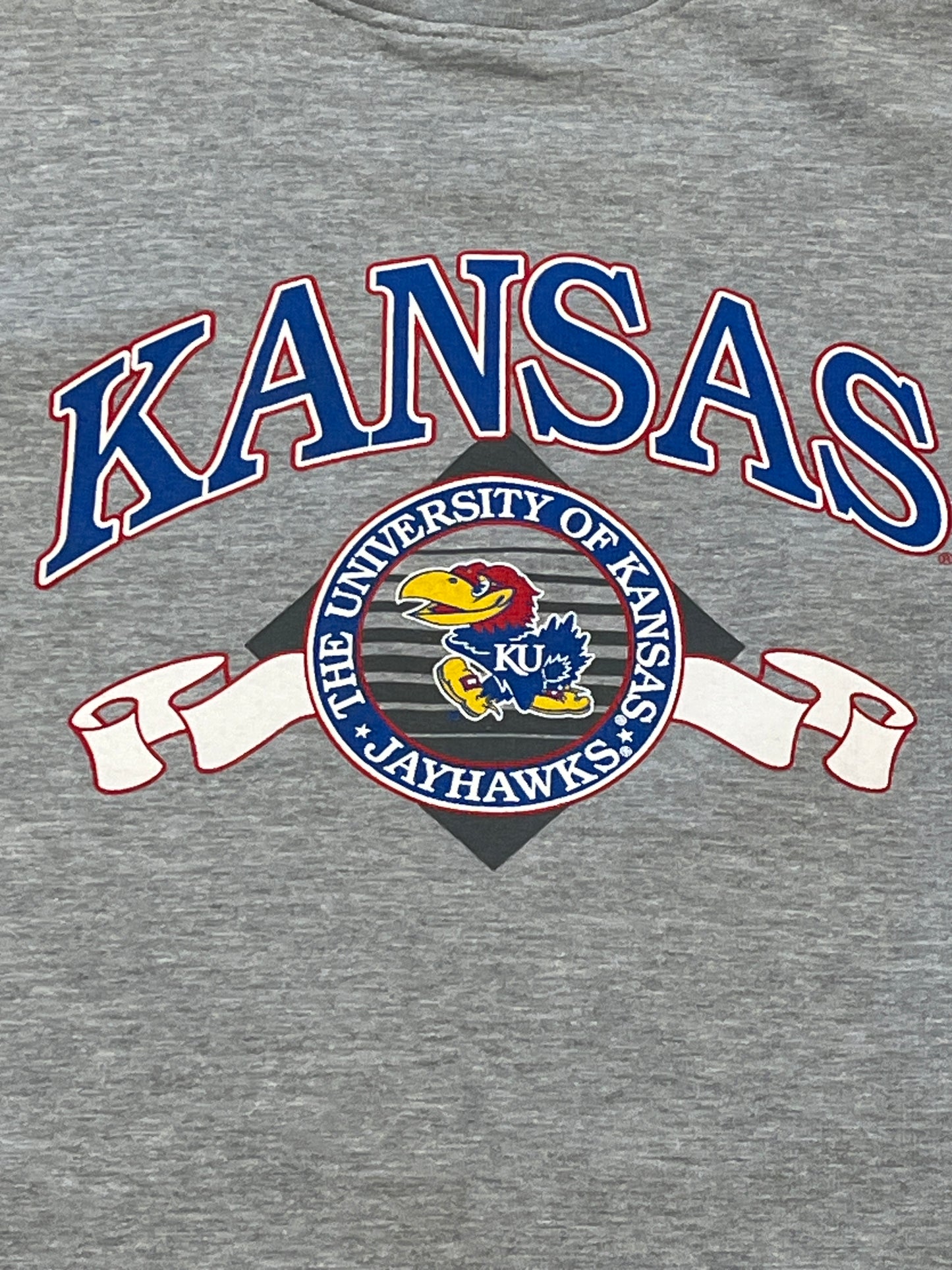 Kansas University Pro Players Crewneck Grey L