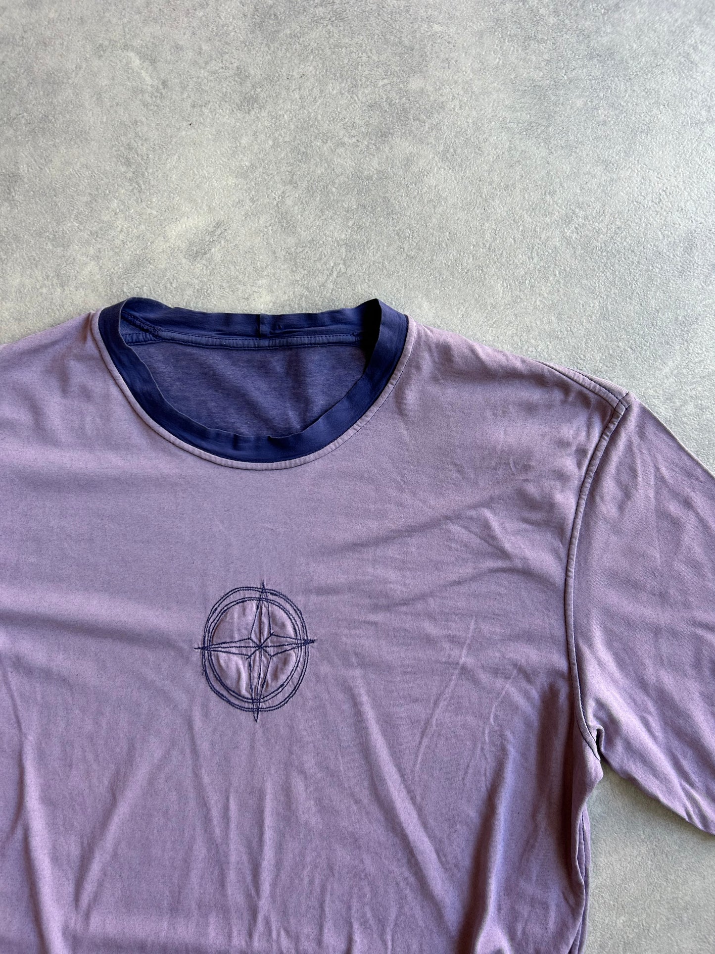 Stone Island Vintage Purple Stitch Tee Small
