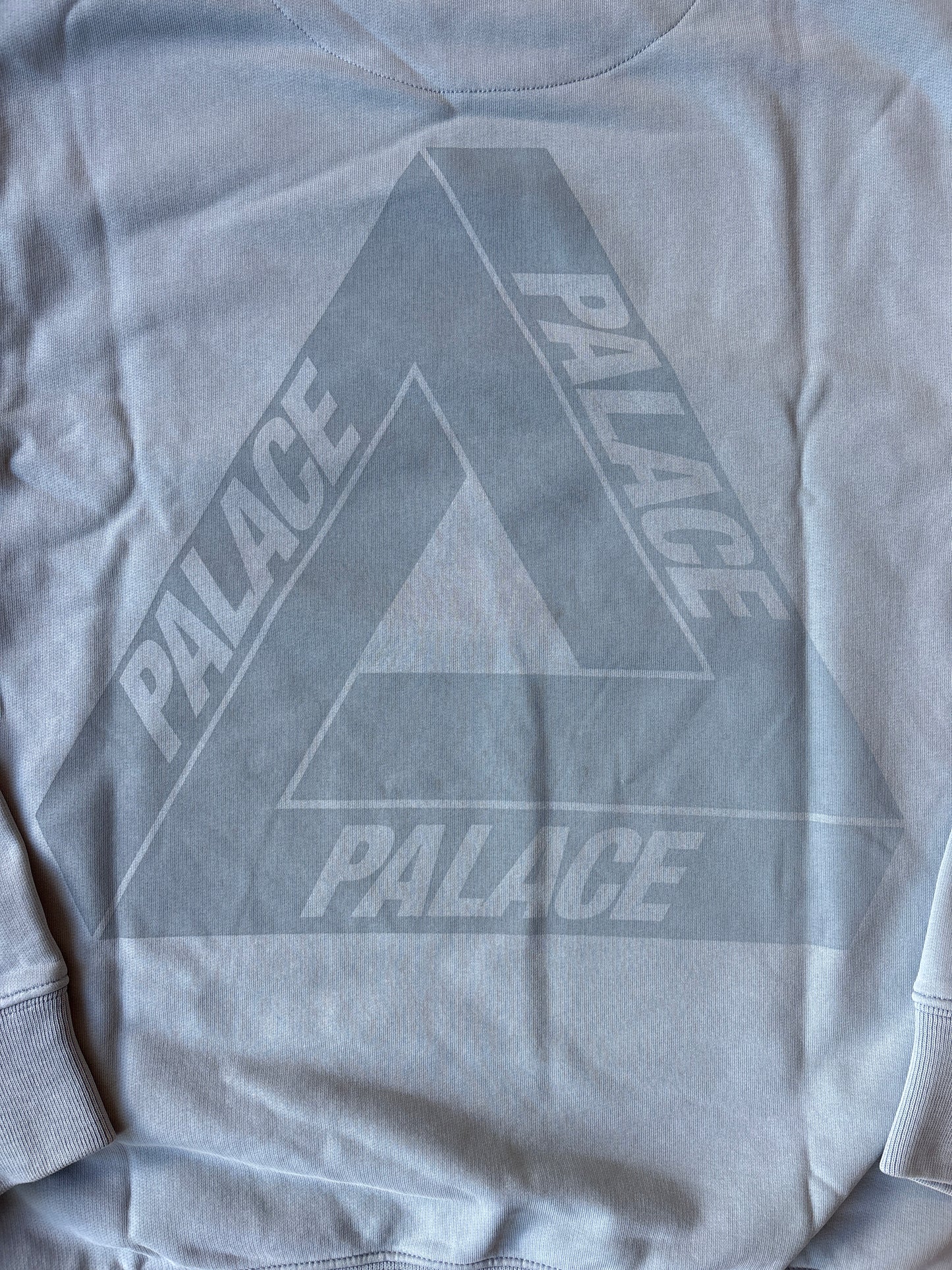 Palace Spray Tri-Ferg Crewneck Hazy Blue S