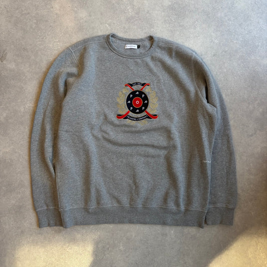 Pop Trading Company Royal Crest Logo Grey  XL