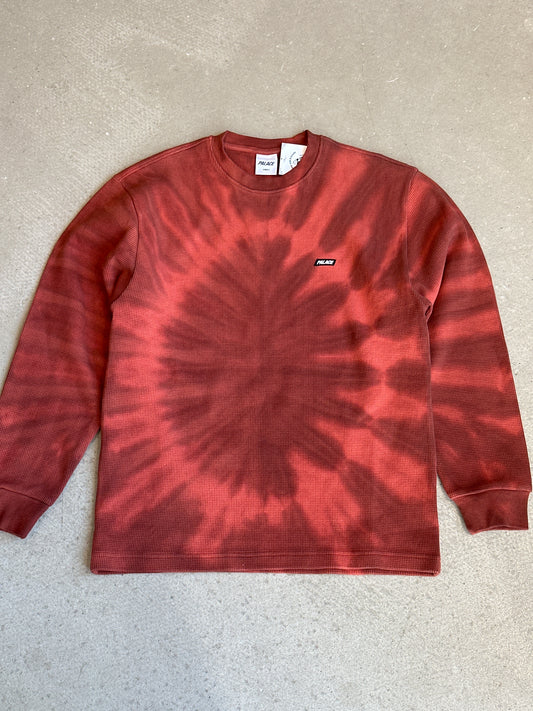 Palace Tie-Dye Waffle Longsleeve Burt Orange