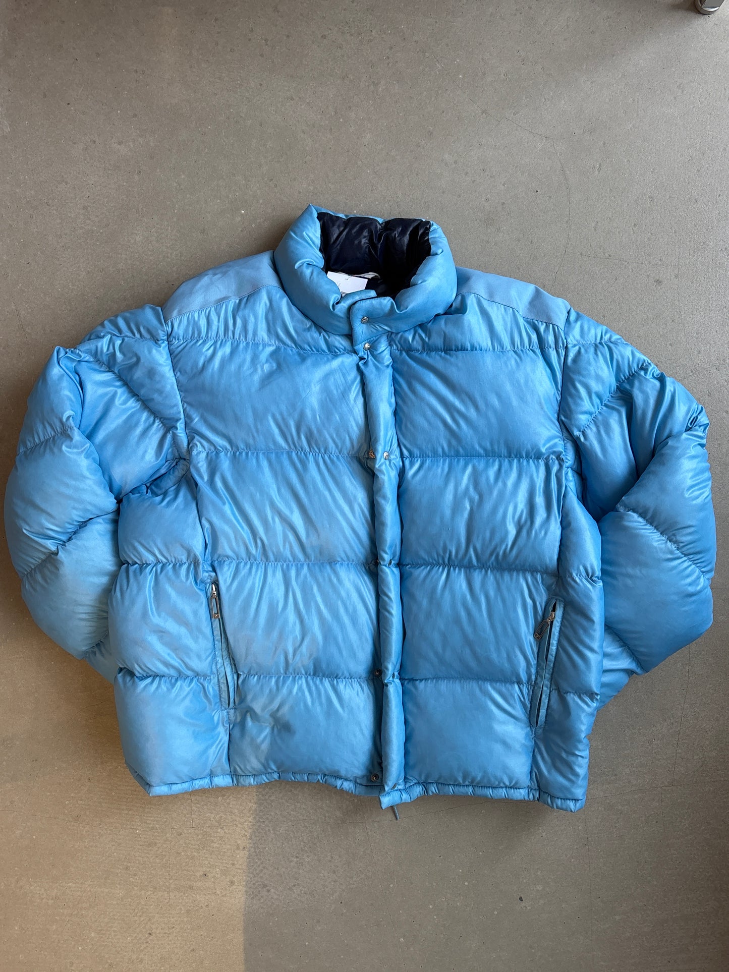 Vintage Moncler 80s Grenoble Puffer Jacket Blue 4XL
