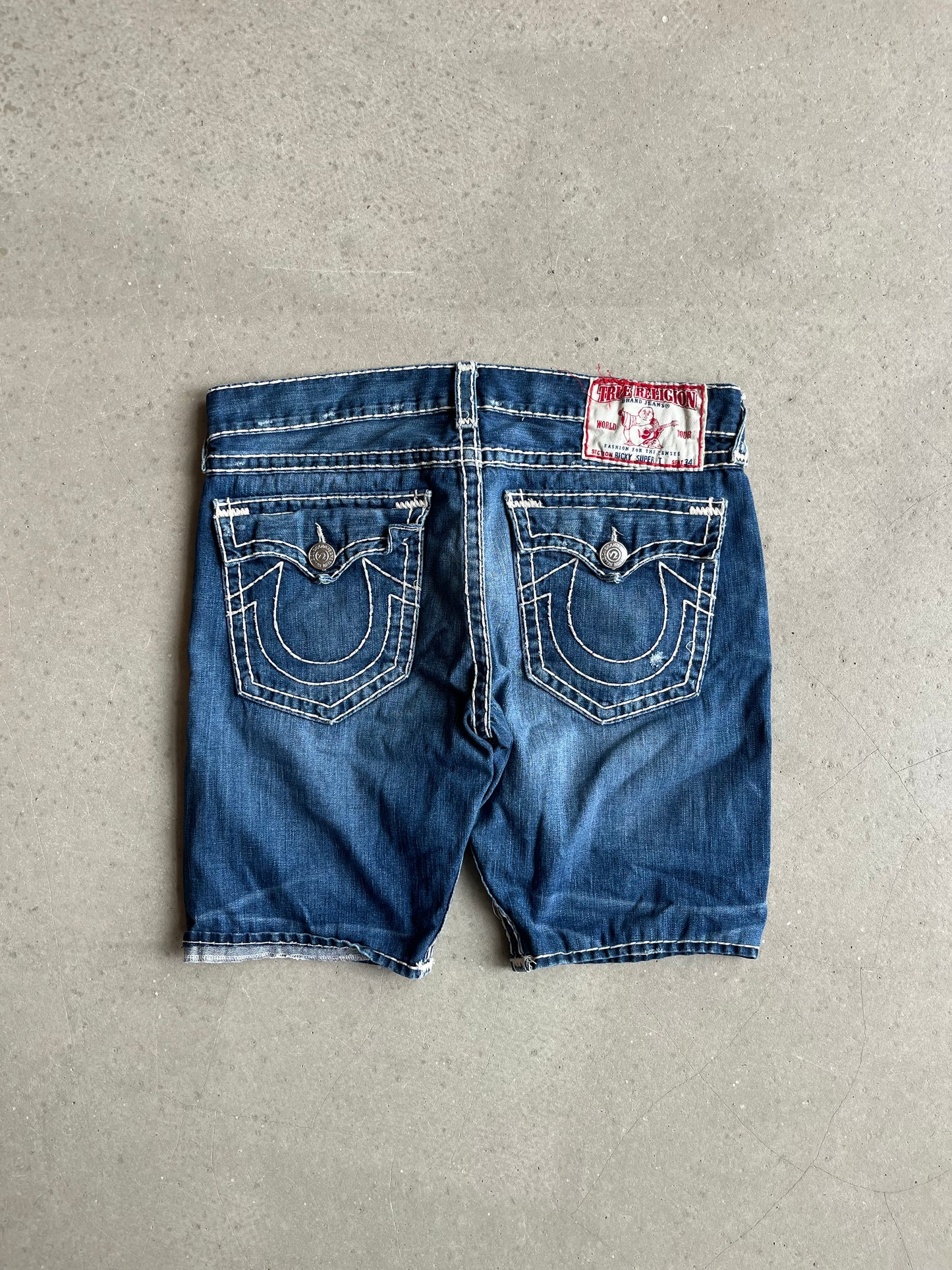 True Religion Ricky Super T Jorts 36