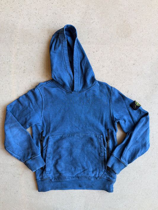 Stone Island Junior Hoodie Blue Marble Size 10Y / 142