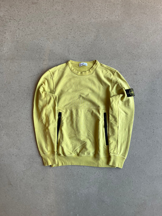 Stone Island Junior Classic Sweatshirt Yellow Size 14