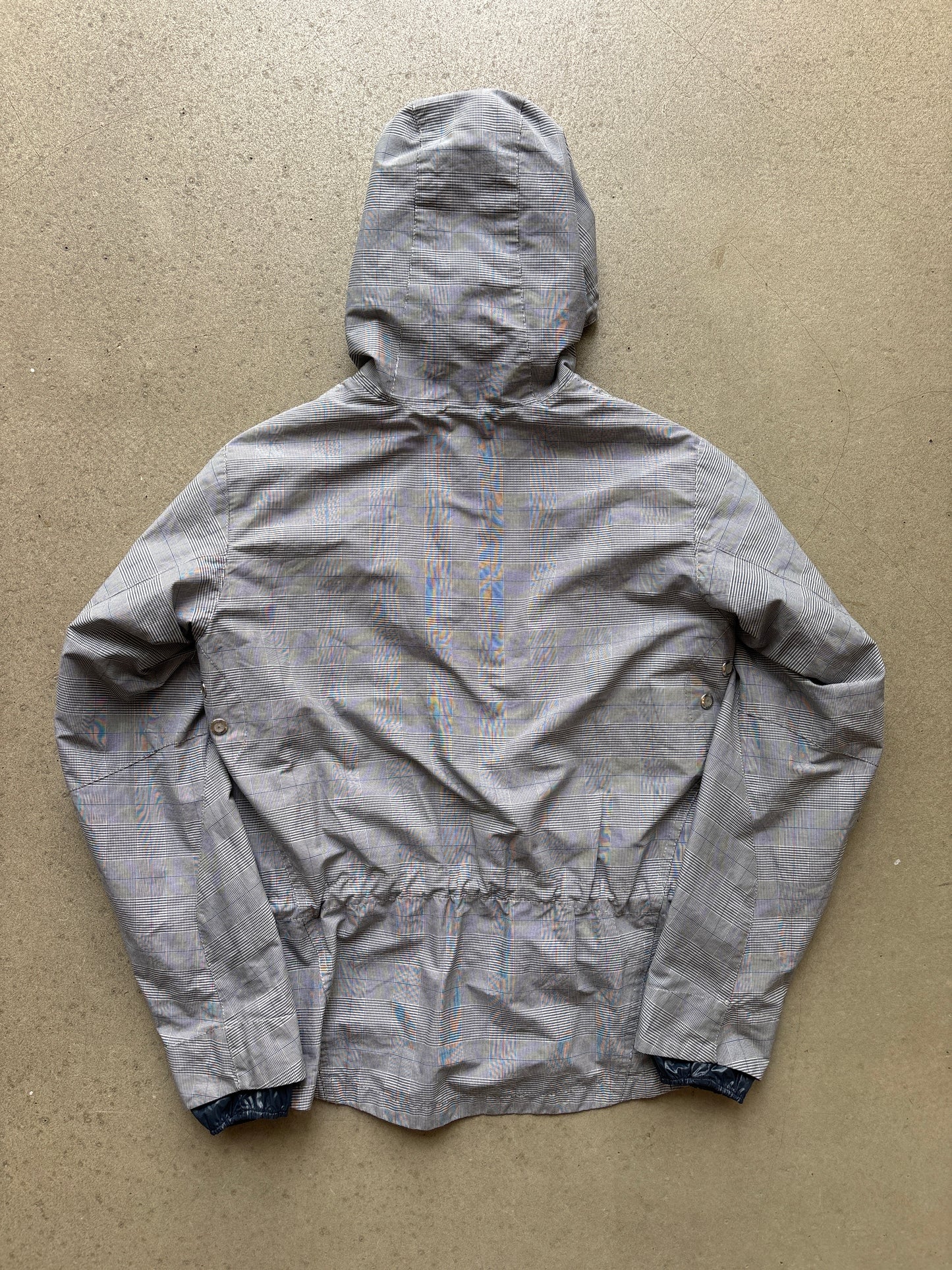 Moncler Checkered Pattern Woman Jacket Grey 0