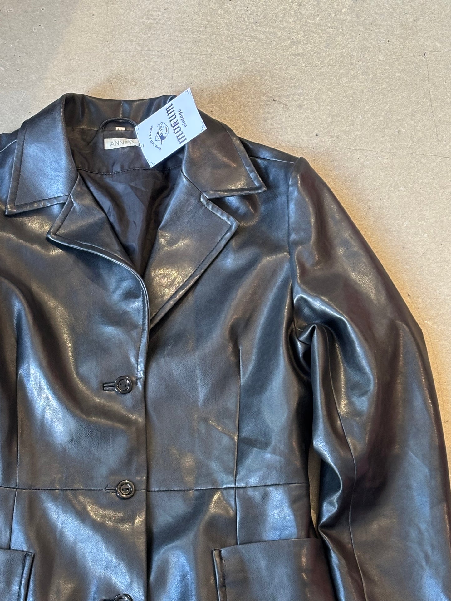 Anne L. Leather Jacket Black 40
