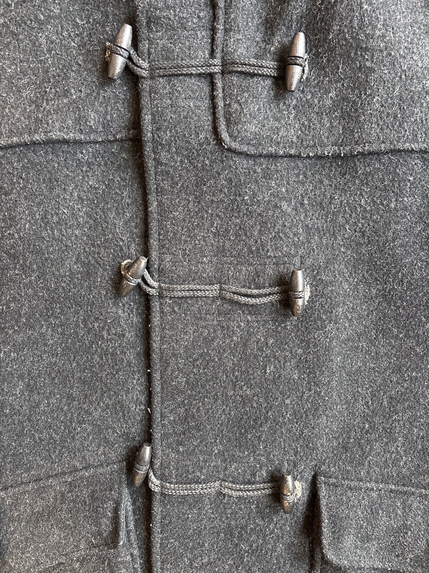 Stone Island 2003 Wool Duffle Jacket Black XL