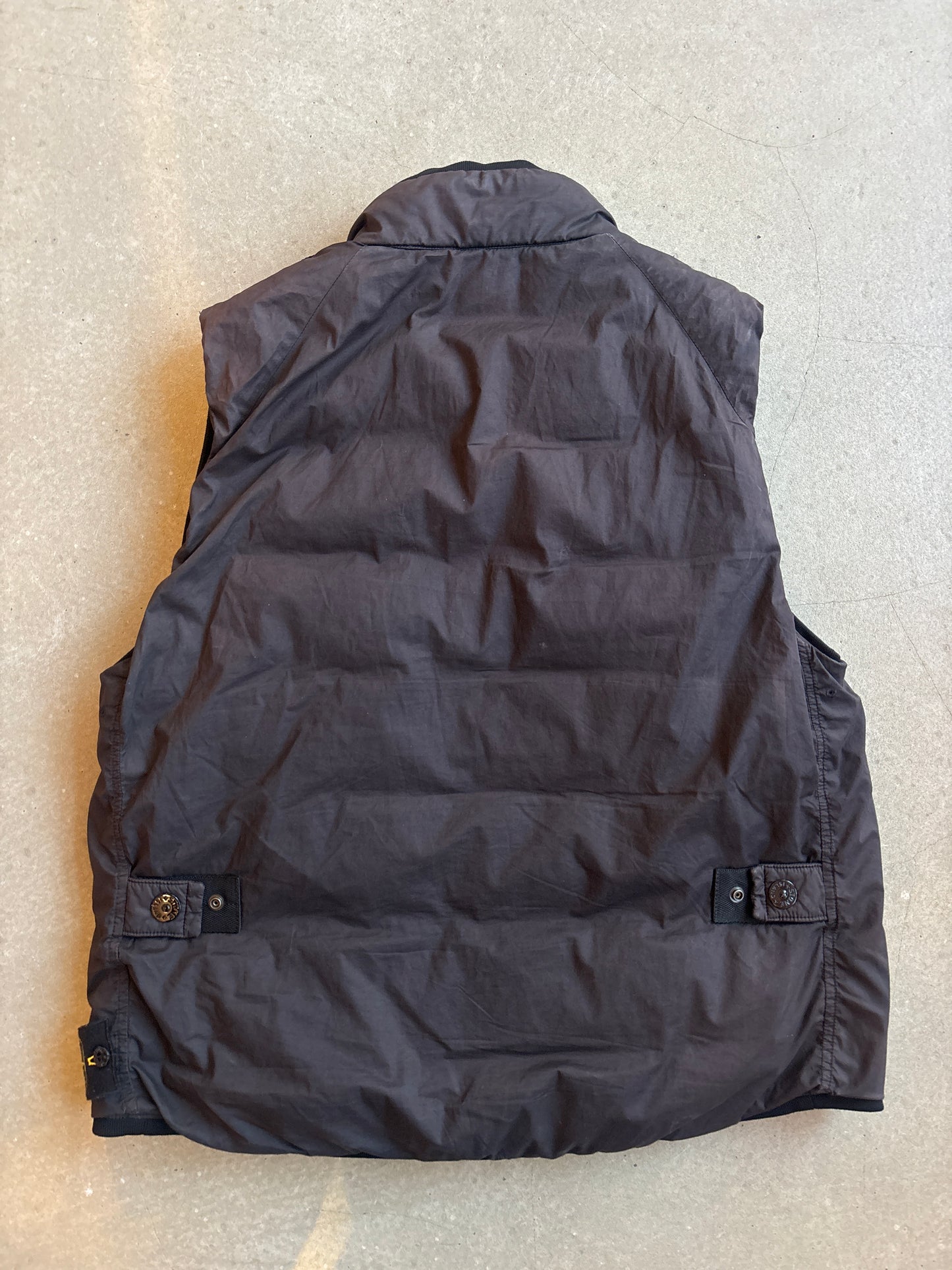 Stone Island Dyed Down Jacket Bodywarmer Brown XL
