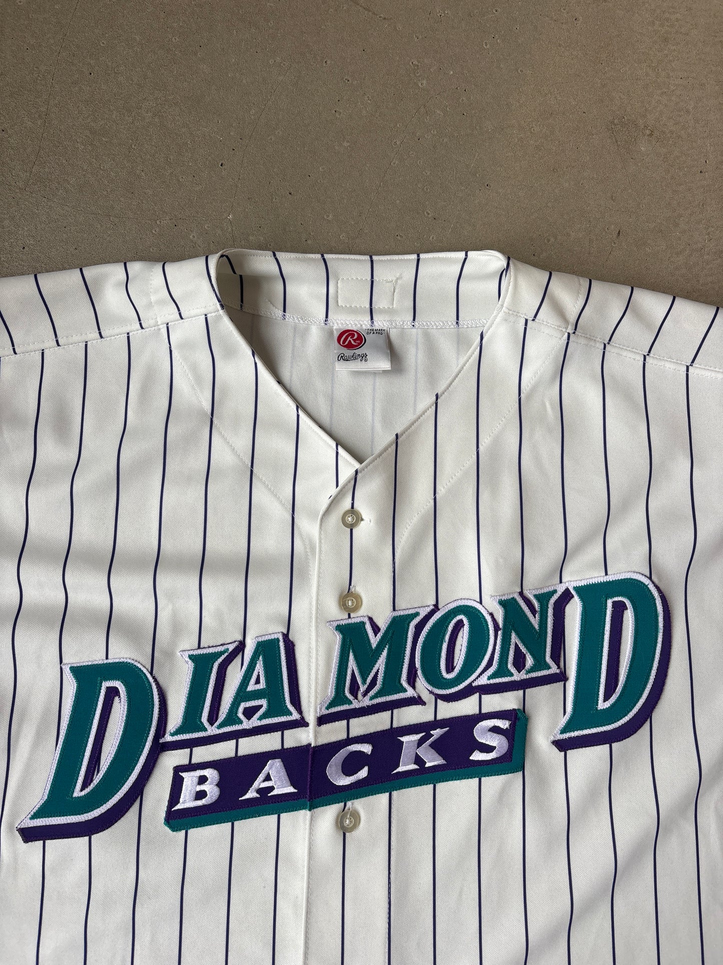Vintage 90’s Rawlings Arizona Diamondbacks White 52