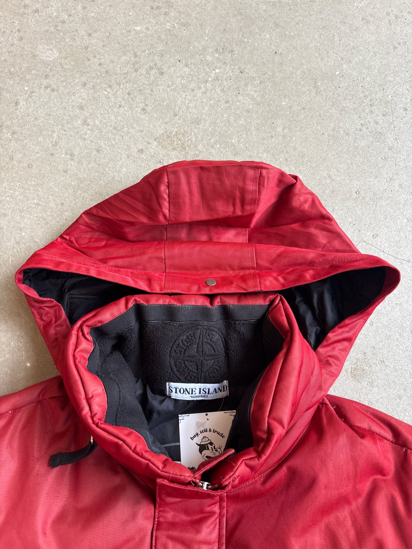 Stone Island 3 layer Down Jacket Red XL