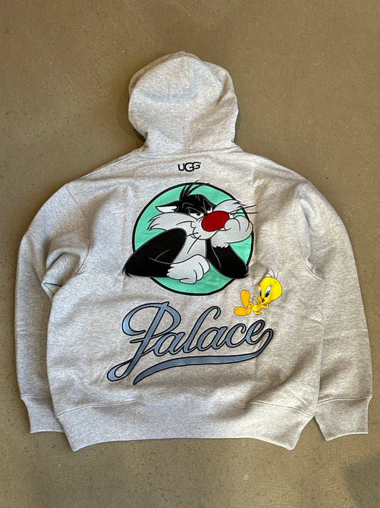 Palace UGG Looney Tunes Hood Grey Marl