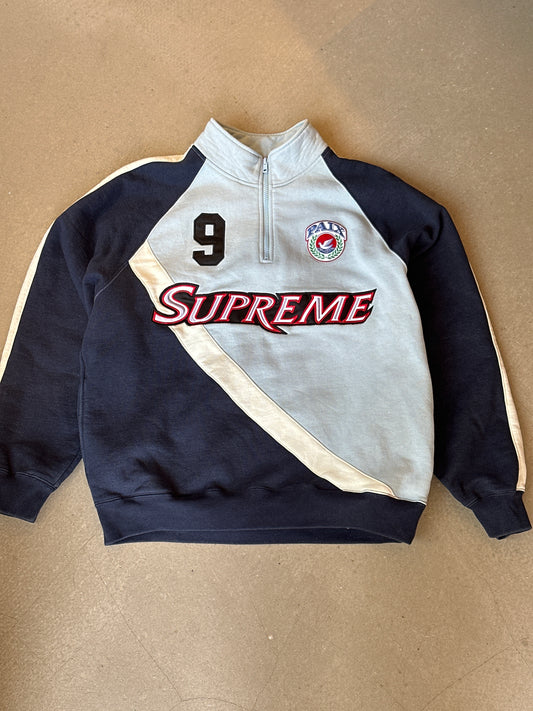 Supreme Equipe Half Zip Medium Light blue