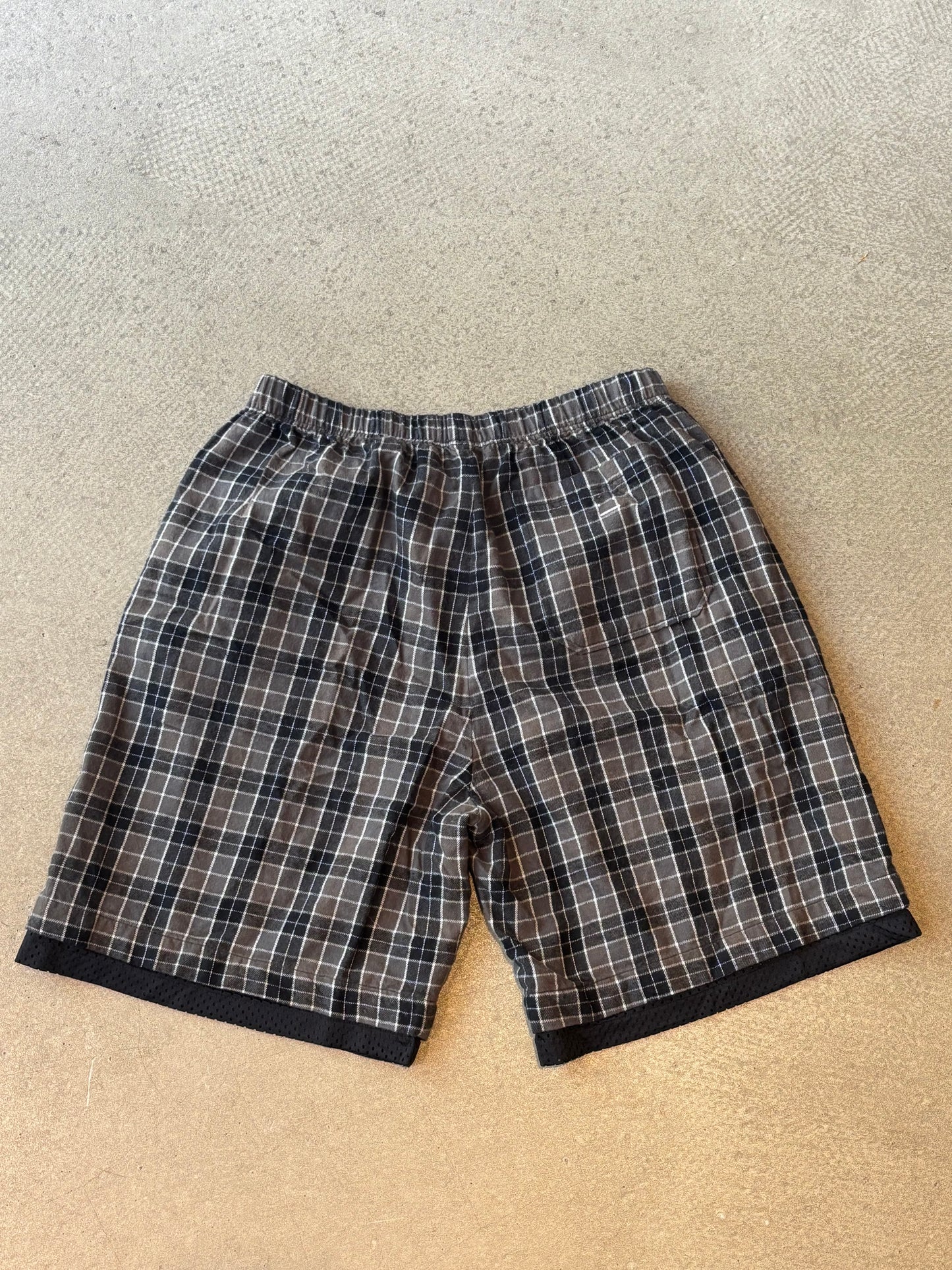 Acne Studios Checked Cotton Flannel Shorts M