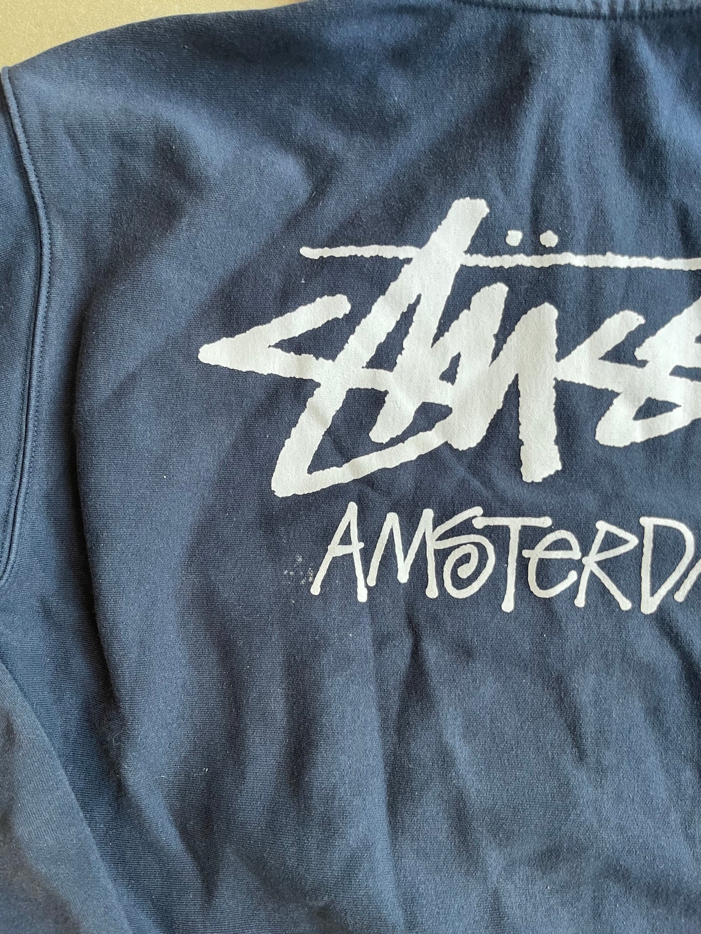 Stussy Amsterdam Zip-Up Hoodie Navy L
