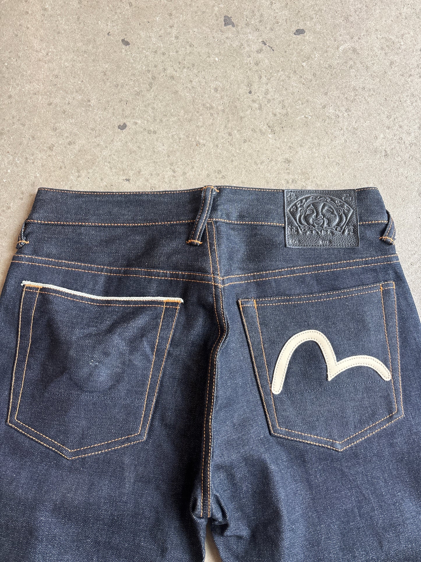 Evisu Slim Straight Leg 5 Pkt Jeans Size 30 Special