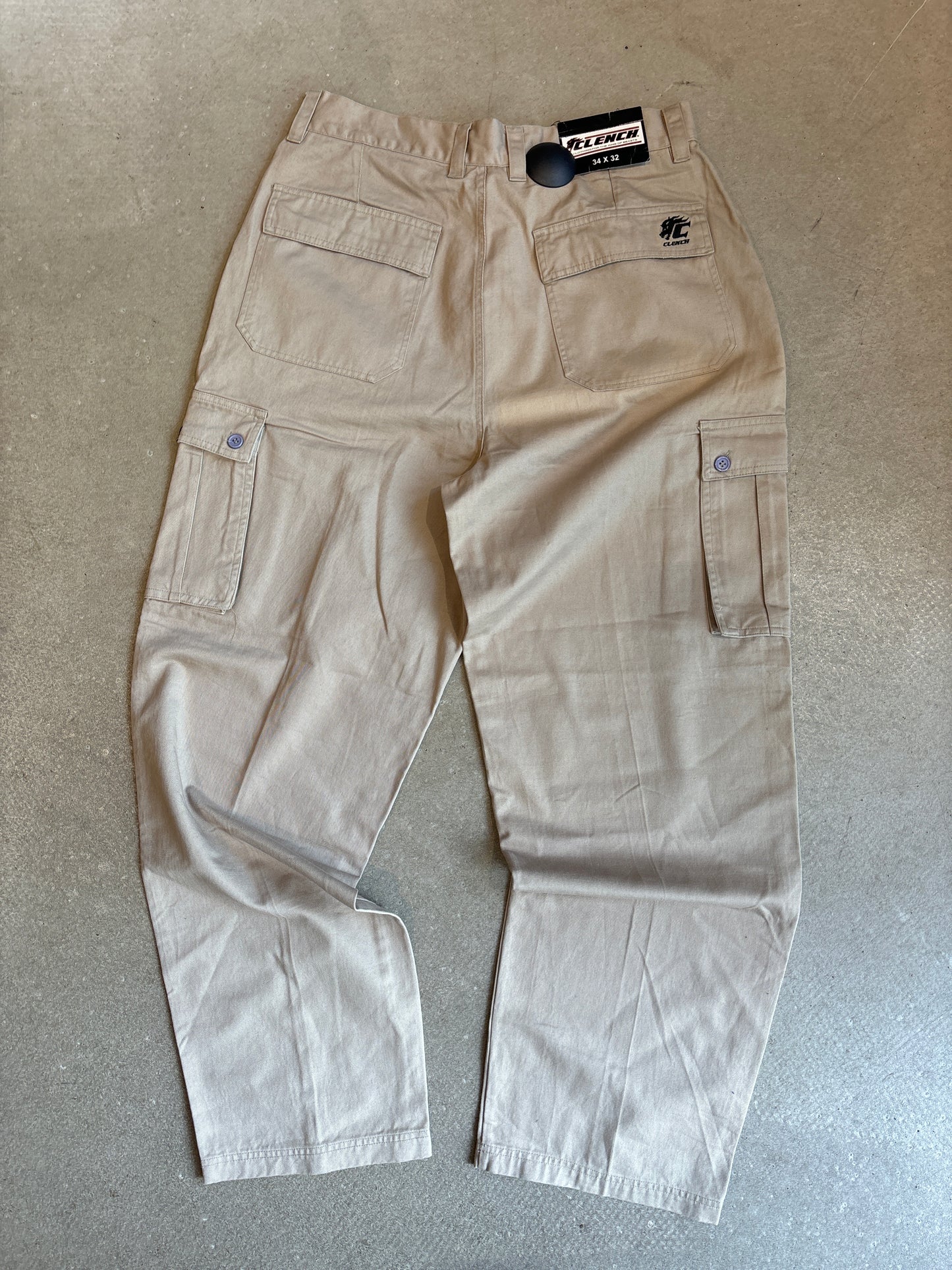 Clench Beige Cargo Pants