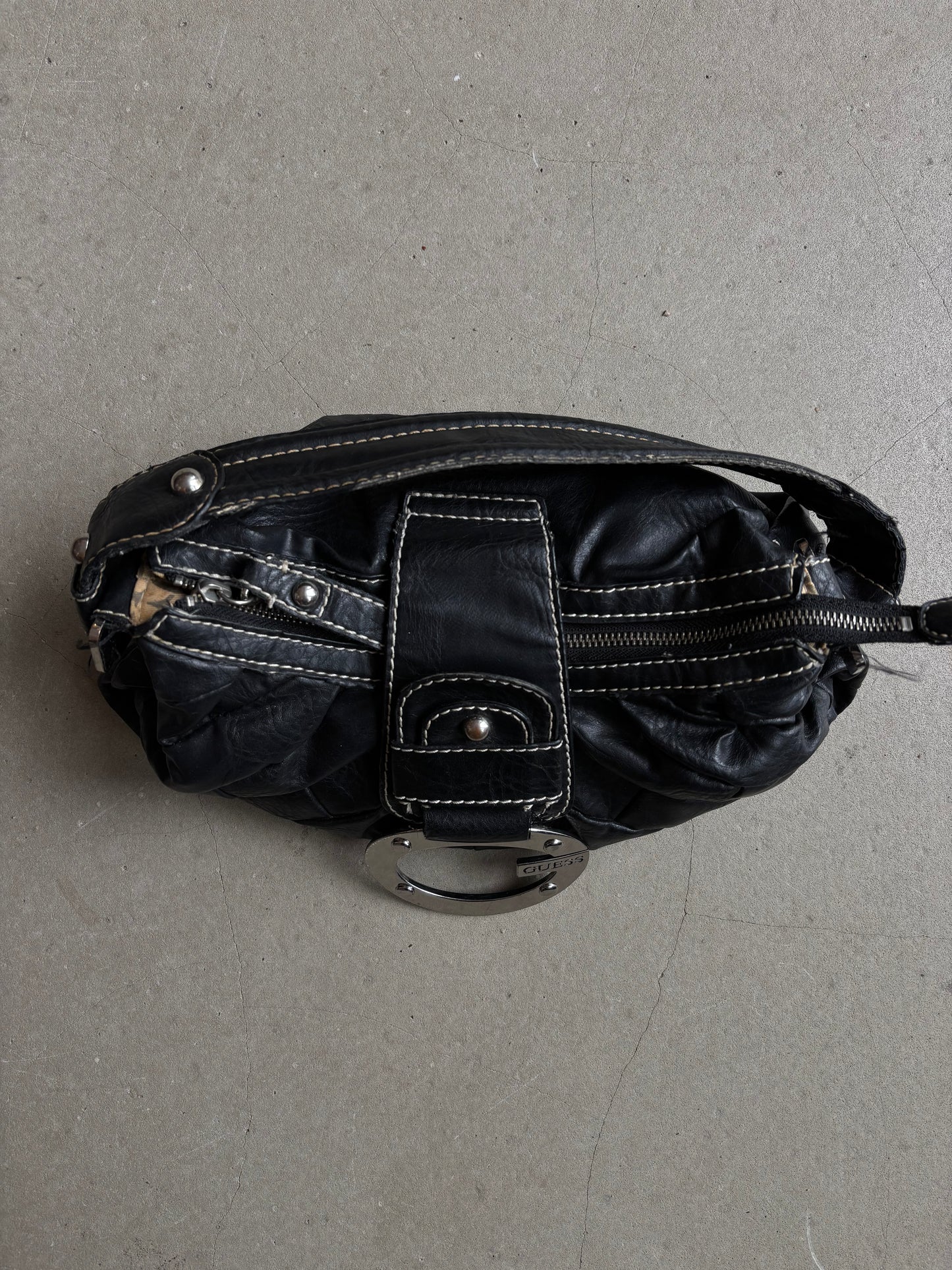 Guess Vegan Leather Bag Metal Buckle
