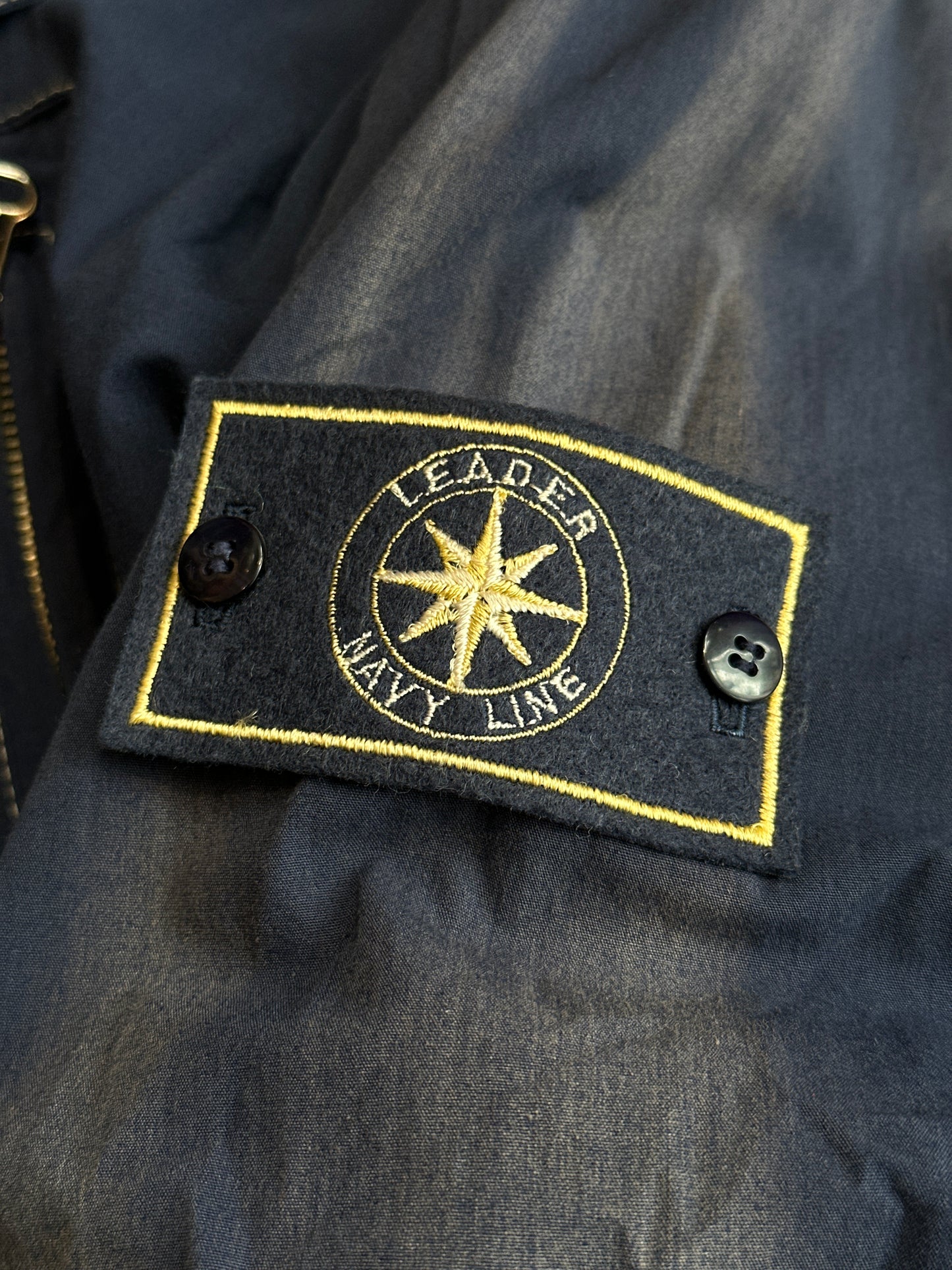 Vintage Leader Outdoors Navy Line Field Jacket Large