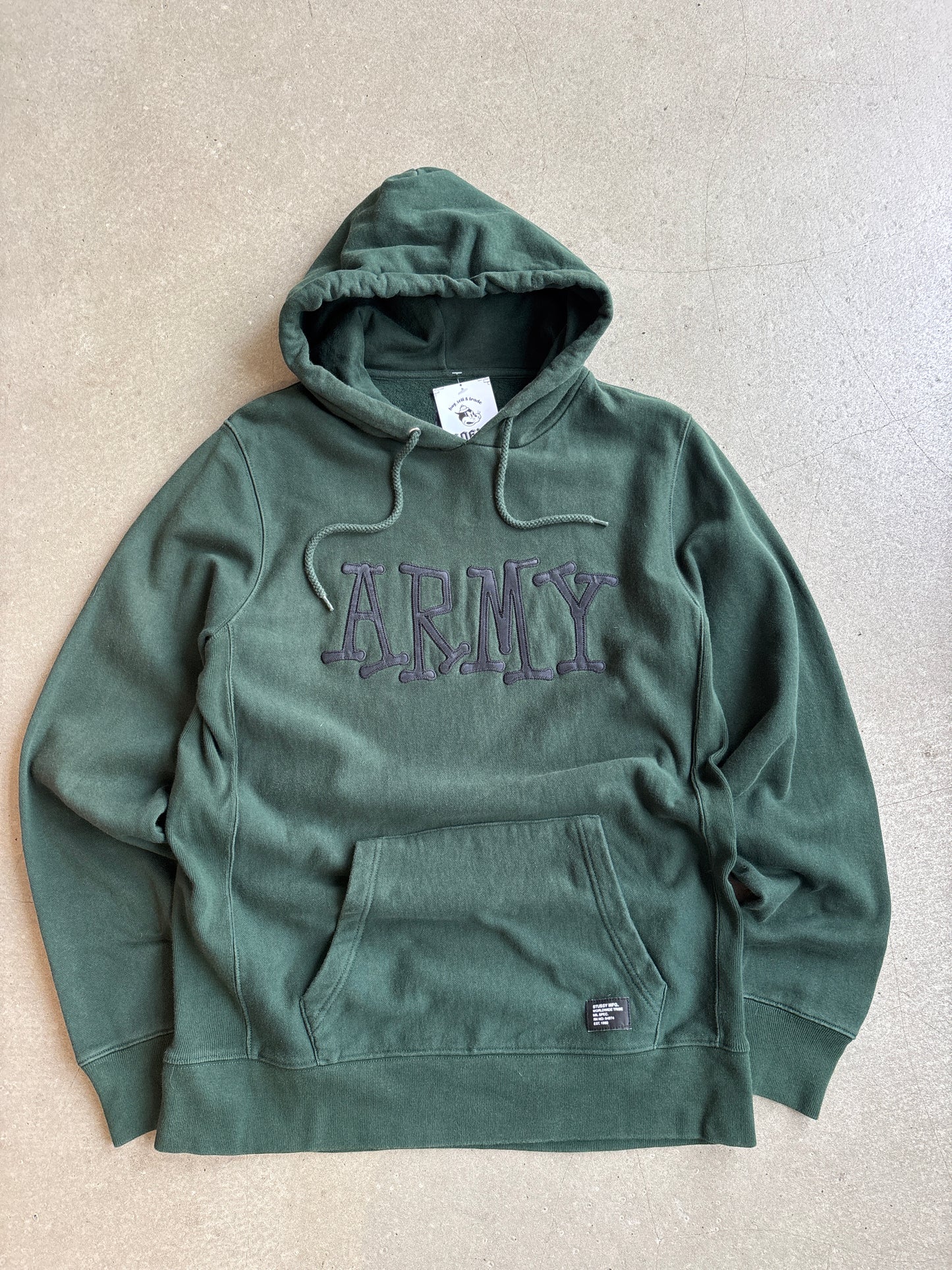 Stussy Army Hoodie Green Medium