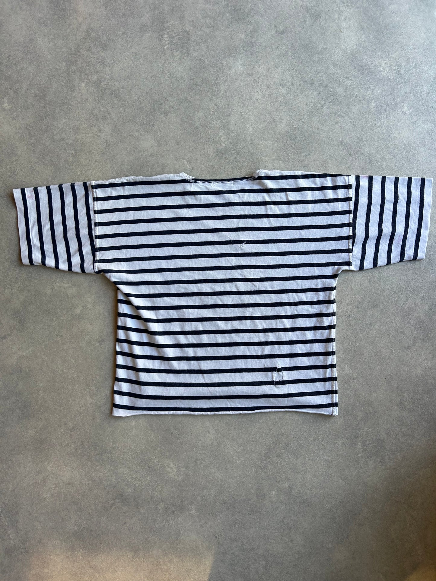 Stone Island Blue Japan Exclusive Cropped Tee Medium