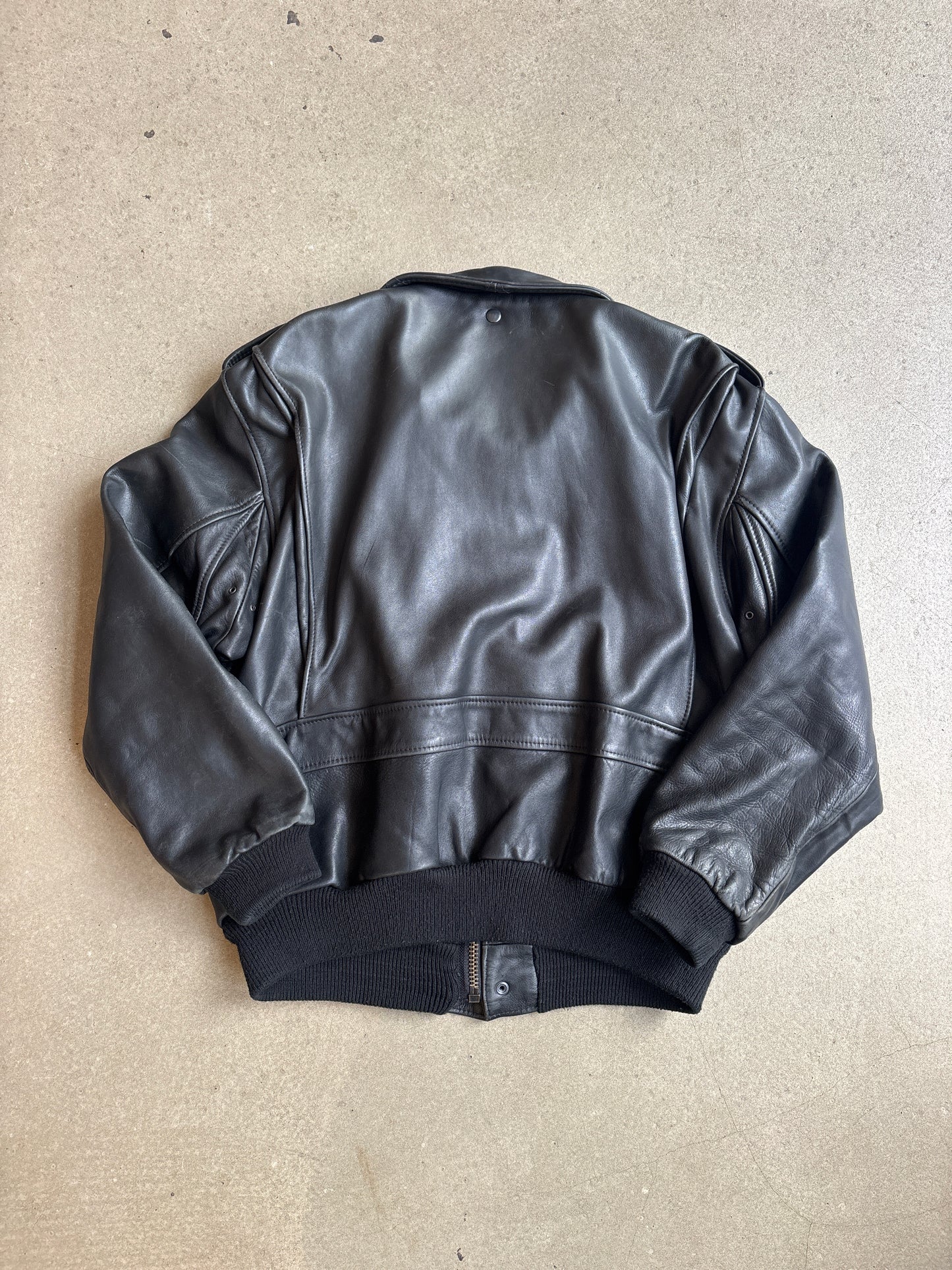 Leather Jacket Fonzie Black L